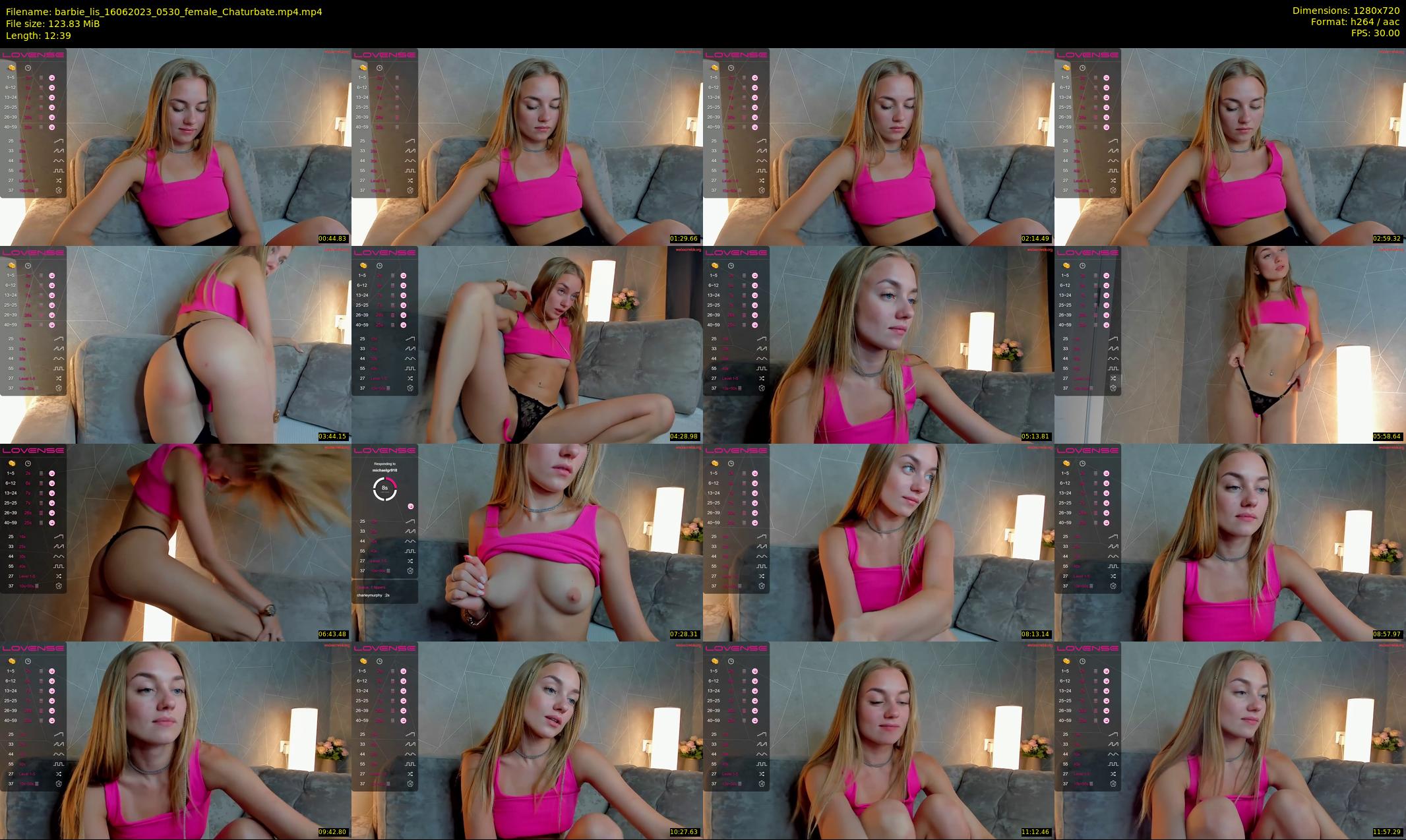 barbie_lis — 13 minute Chaturbate female cam show recording, 720p, Jun 16, 2023