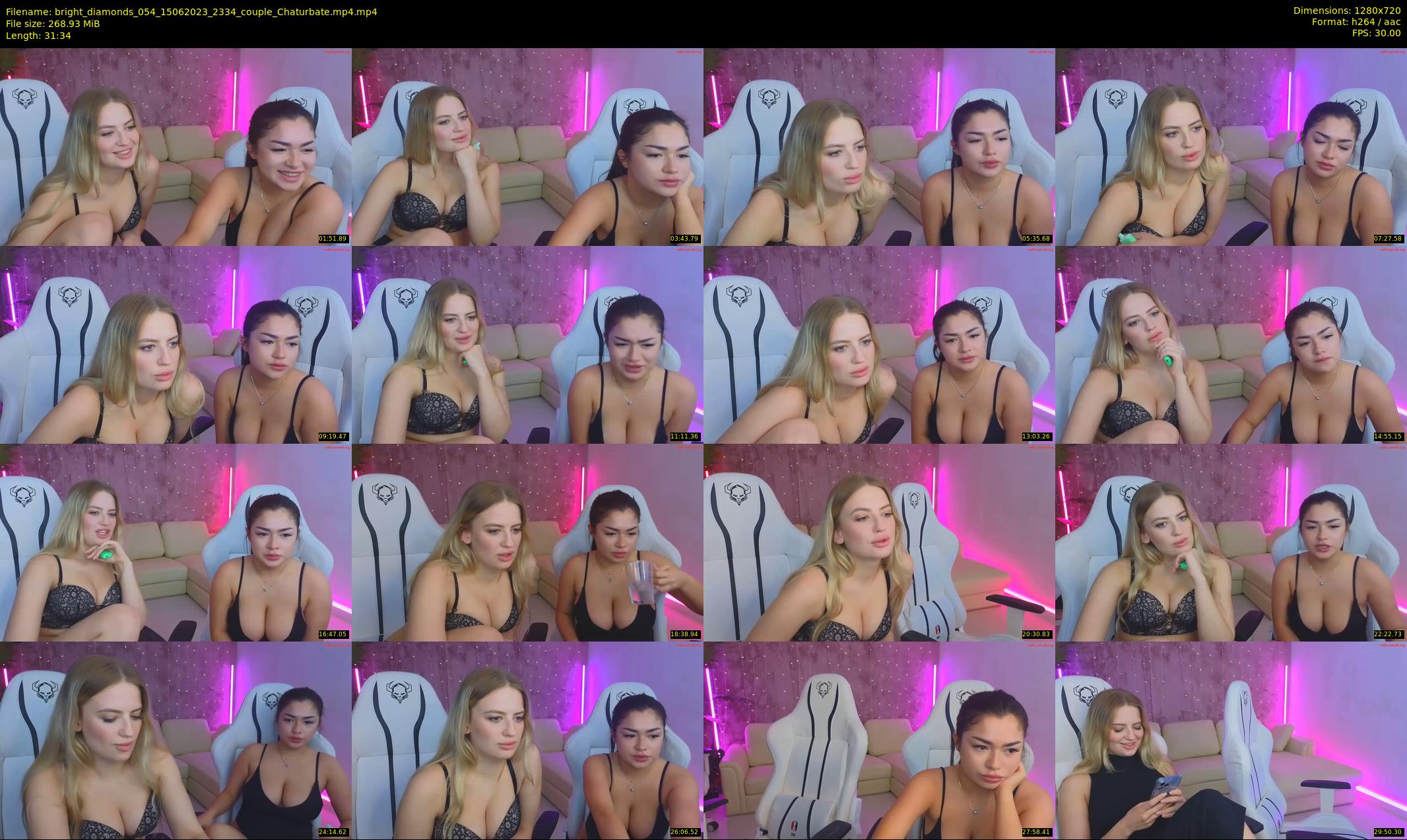 bright_diamonds_054 — 32 minute Chaturbate couple cam show recording, 720p, Jun 15, 2023
