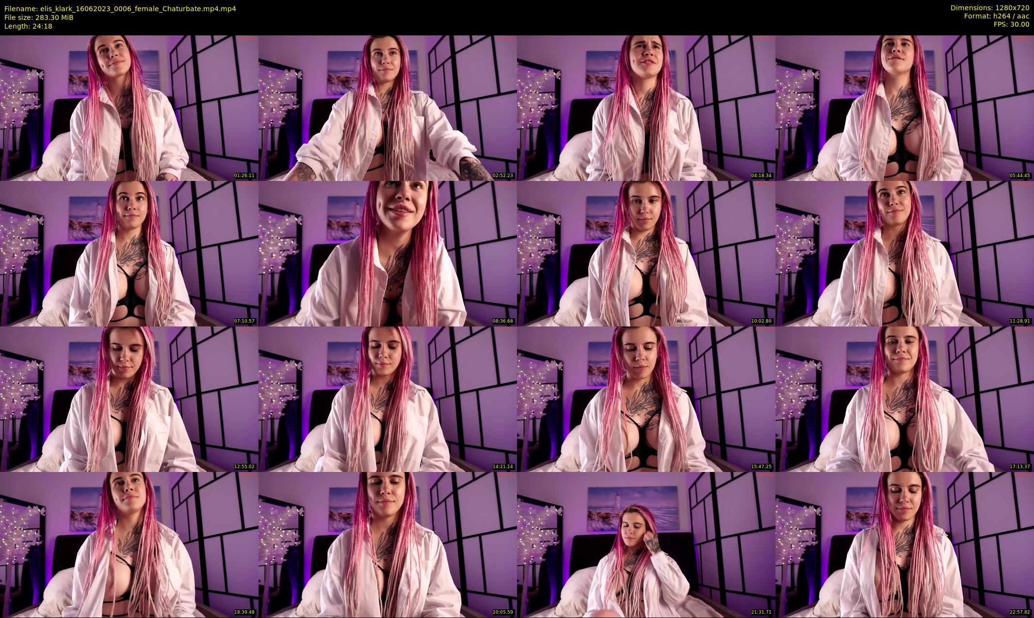 elis_klark — 25 minute Chaturbate female cam show recording, 720p, Jun 16, 2023