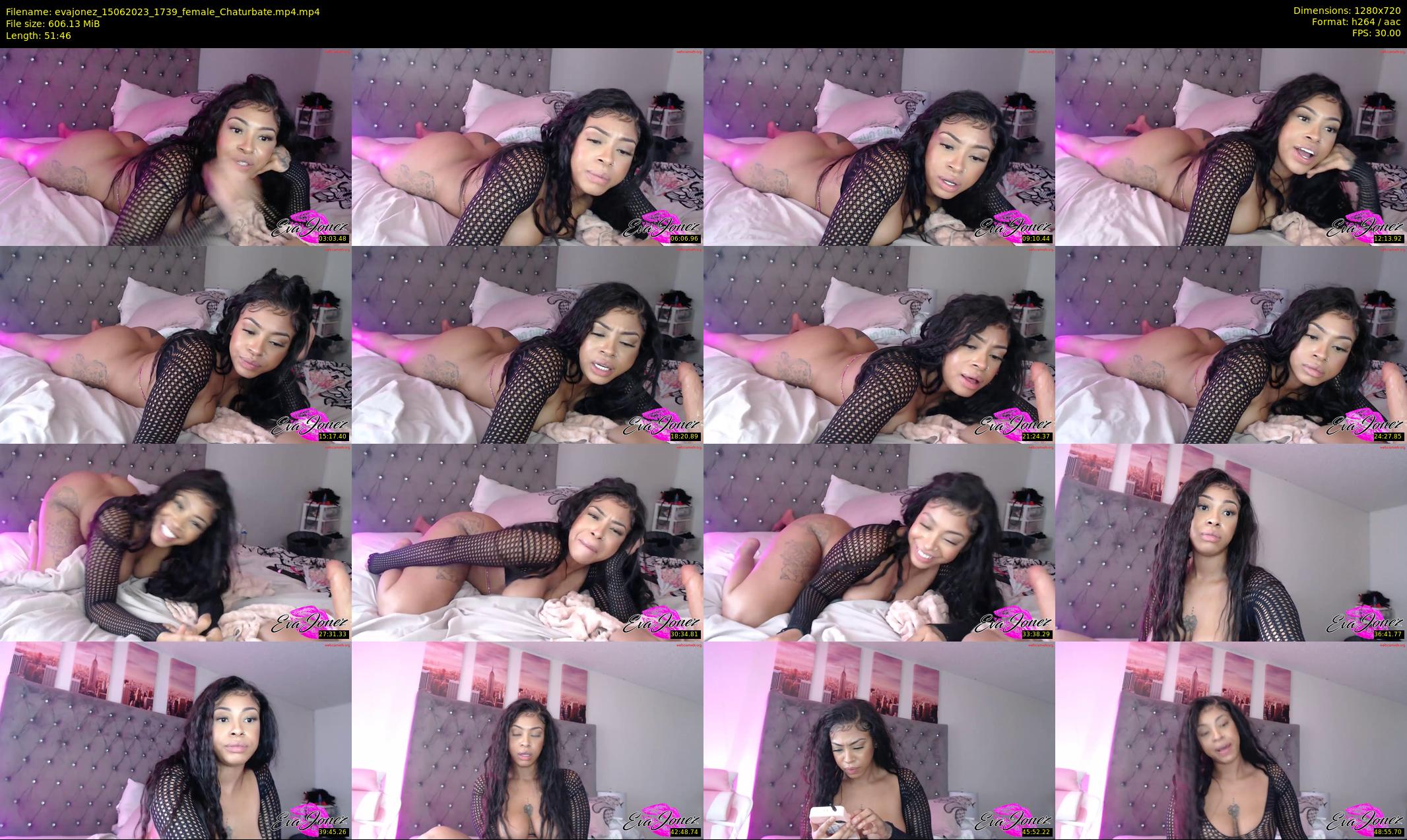 evajonez — 52 minute Chaturbate female cam show recording, 720p, Jun 15, 2023