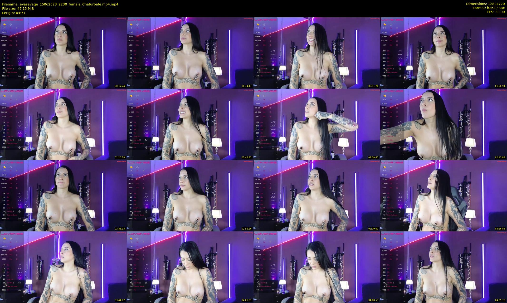 evasavage — 5 minute Chaturbate female cam show recording, 720p, Jun 15, 2023