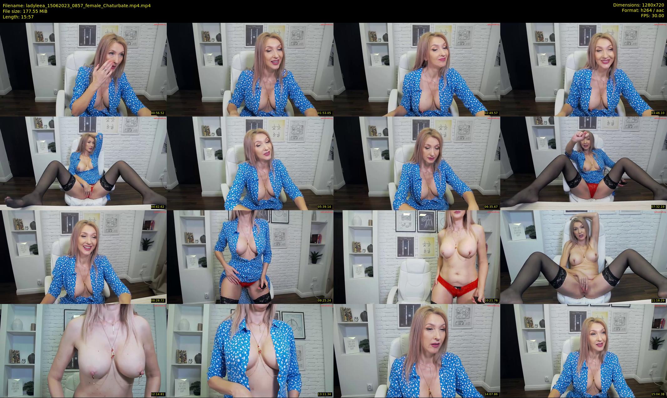 ladyleea — 16 minute Chaturbate female cam show recording, 720p, Jun 15, 2023