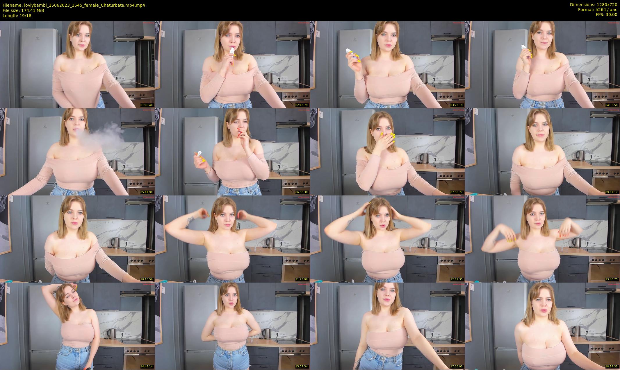 lovlybambi — 20 minute Chaturbate female cam show recording, 720p, Jun 15, 2023