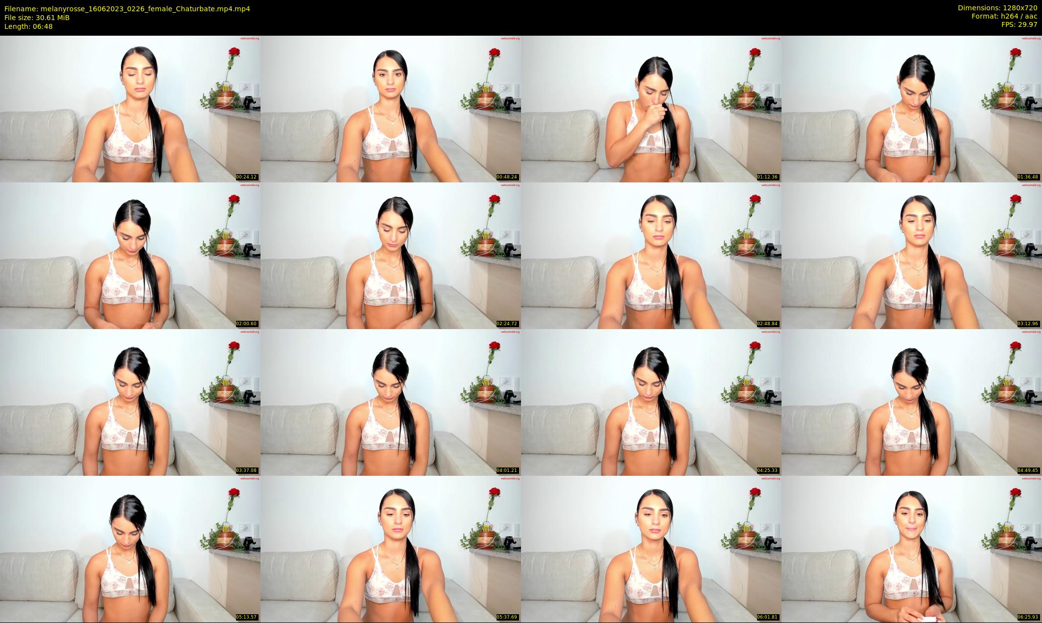 melanyrosse — 7 minute Chaturbate female cam show recording, 720p, Jun 16, 2023