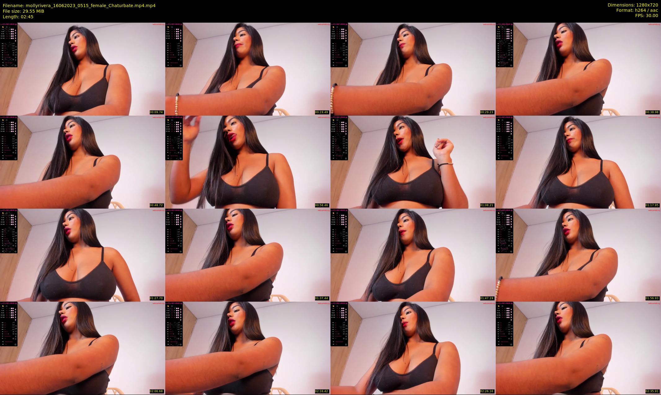 mollyrivera — 3 minute Chaturbate female cam show recording, 720p, Jun 16, 2023