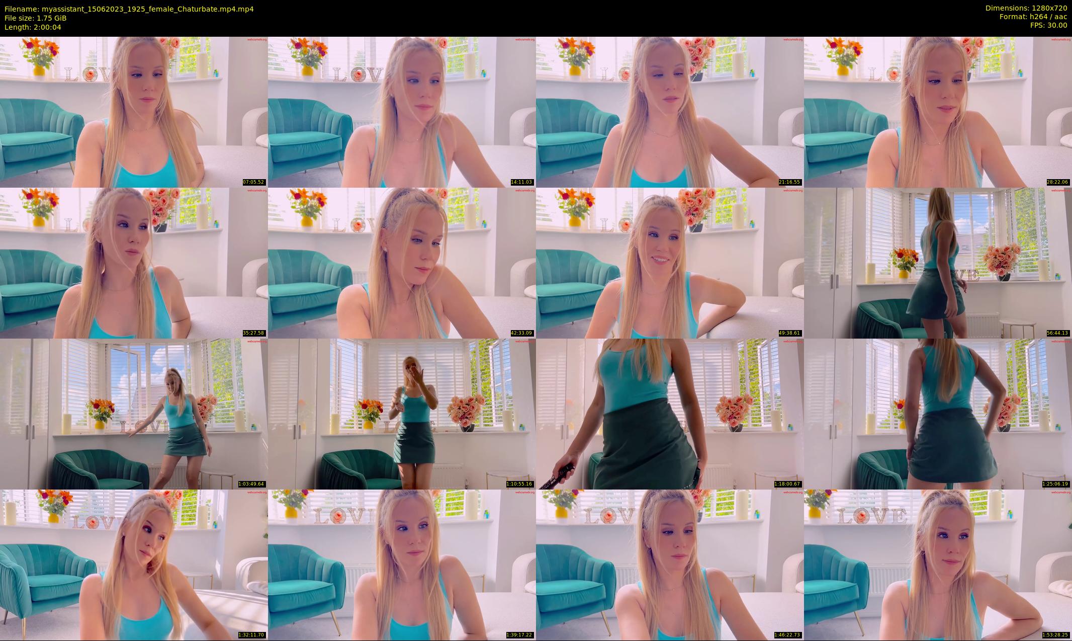 myassistant — 121 minute Chaturbate female cam show recording, 720p, Jun 15, 2023