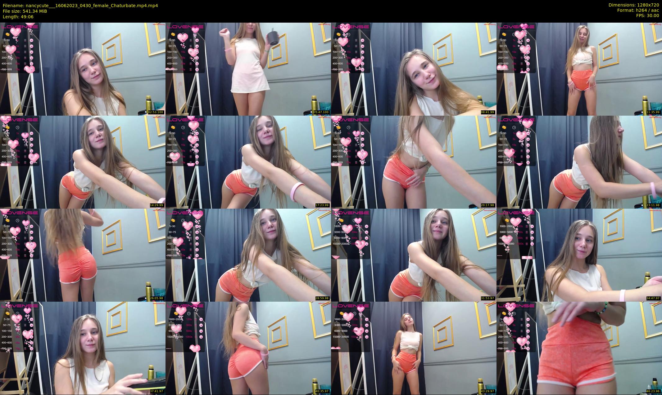 nancycute__ — 50 minute Chaturbate female cam show recording, 720p, Jun 16, 2023