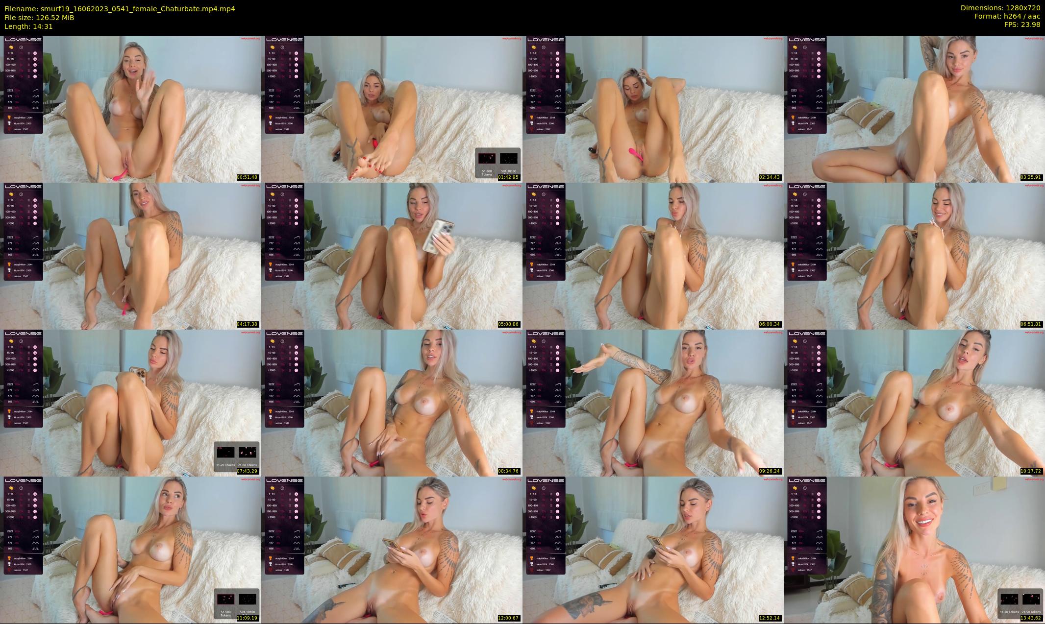 smurf19 — 15 minute Chaturbate female cam show recording, 720p, Jun 16, 2023