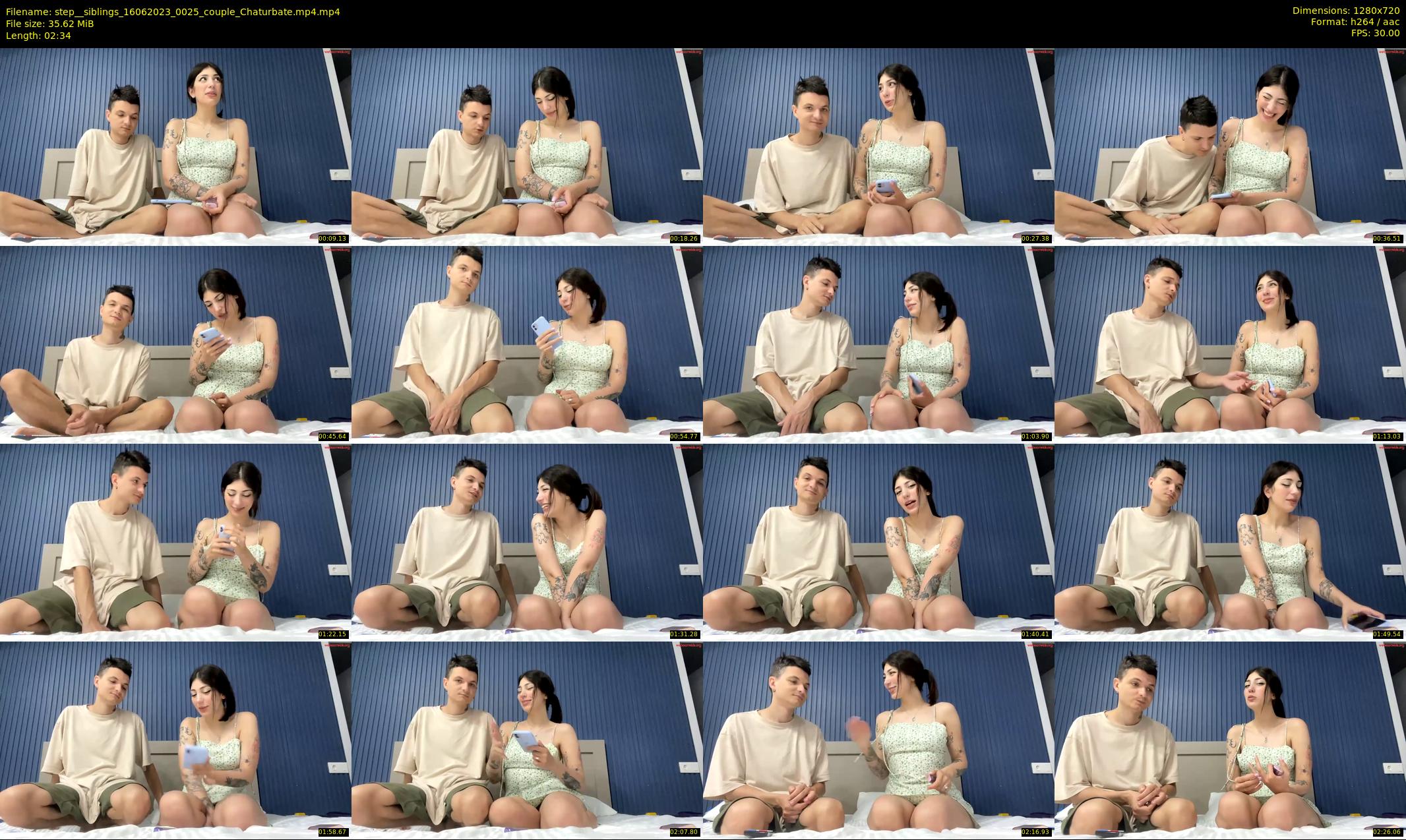 step__siblings — 3 minute Chaturbate couple cam show recording, 720p, Jun 16, 2023
