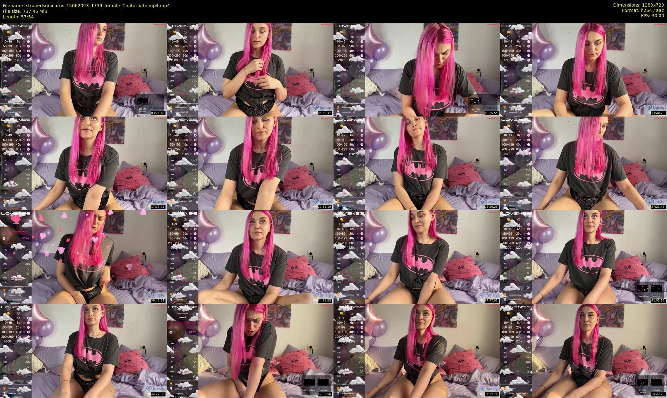 strupedsunicorns — 58 minute Chaturbate couple cam show recording, 720p, Jun 15, 2023