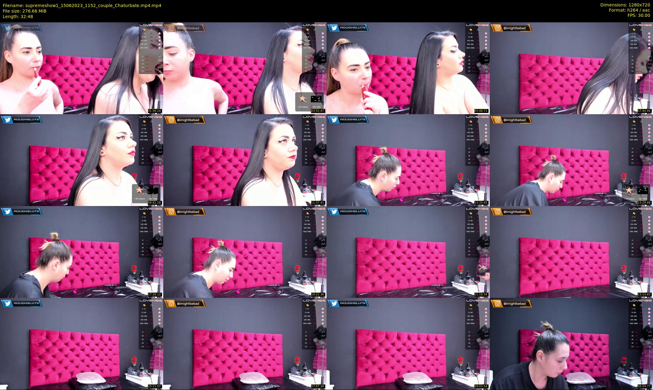 supremeshow1 — 33 minute Chaturbate couple cam show recording, 720p, Jun 15, 2023