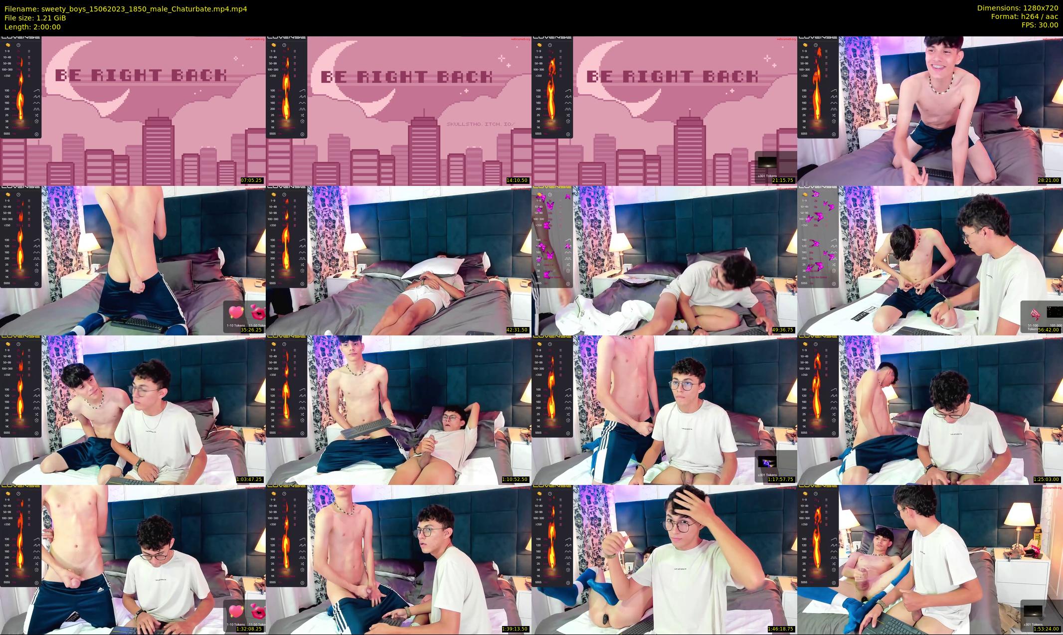 sweety_boys — 120 minute Chaturbate male cam show recording, 720p, Jun 15, 2023
