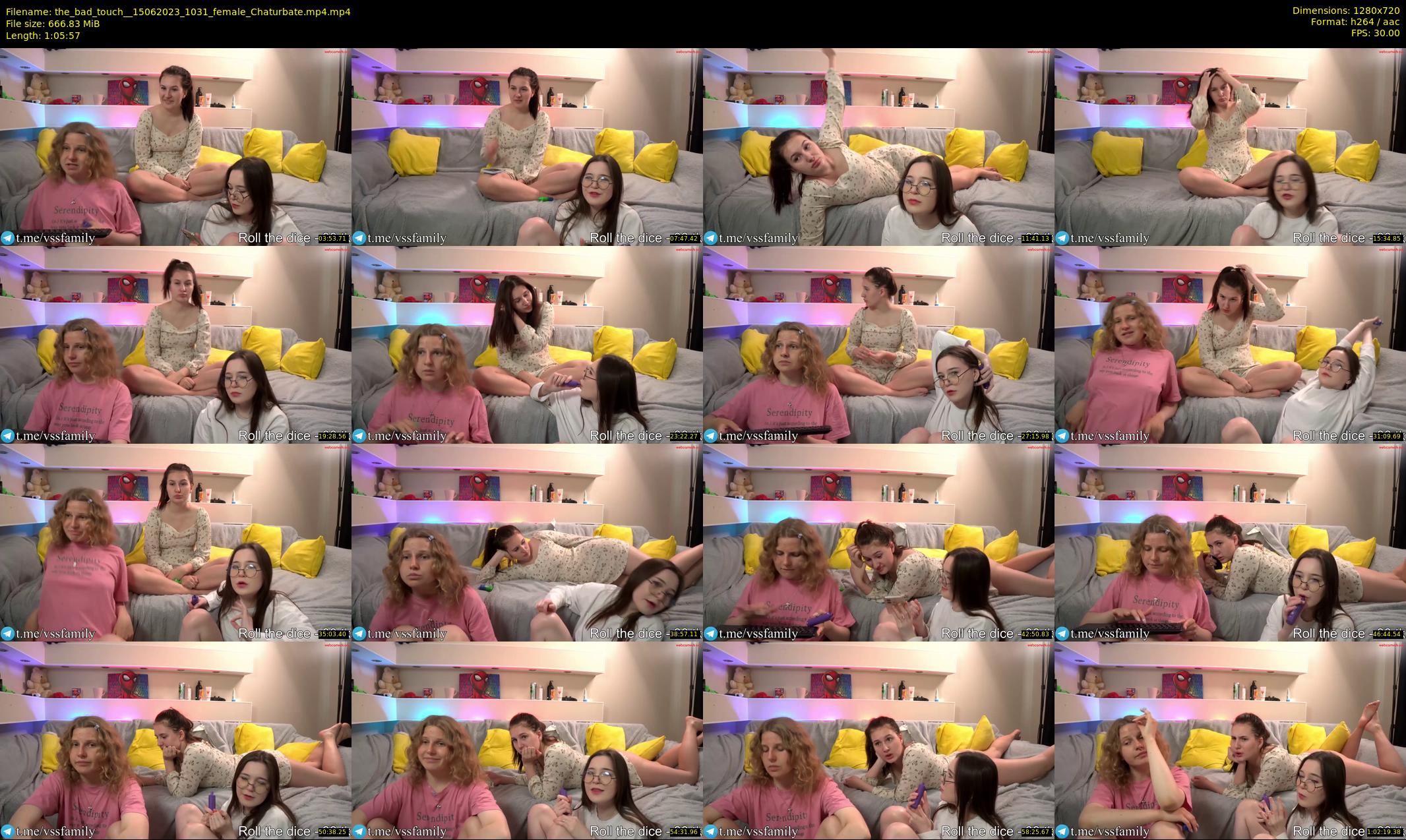 the_bad_touch_ — 66 minute Chaturbate couple cam show recording, 720p, Jun 15, 2023