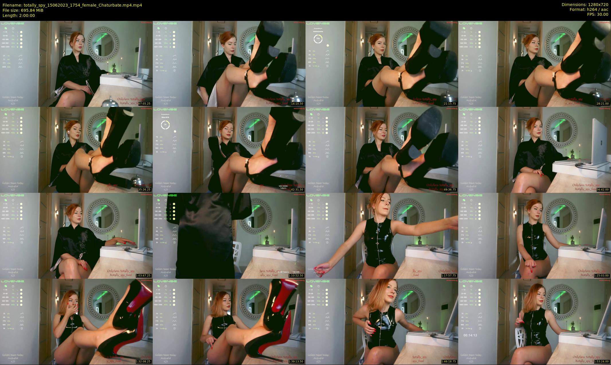 totally_spy — 120 minute Chaturbate female cam show recording, 720p, Jun 15, 2023