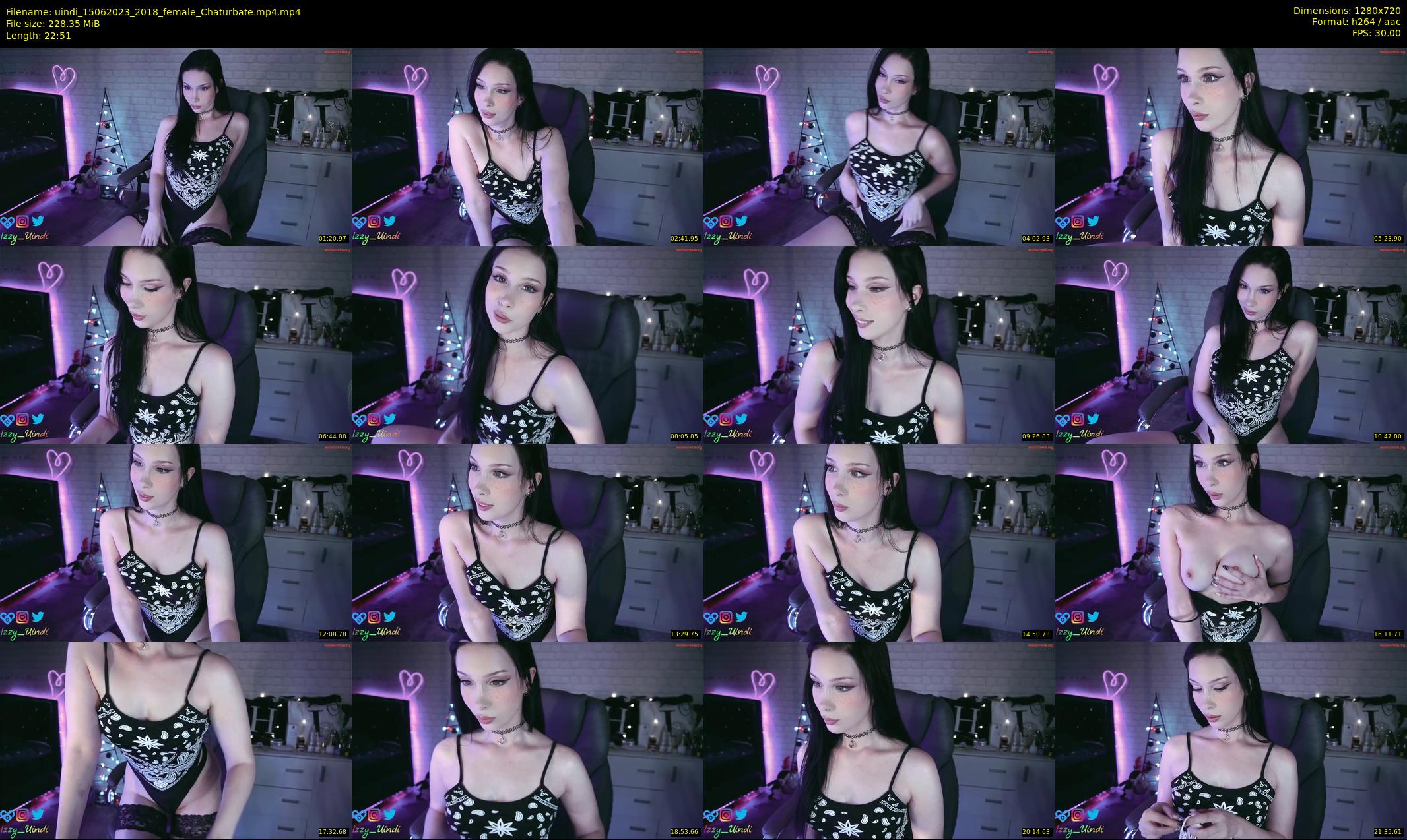 uindi — 23 minute Chaturbate female cam show recording, 720p, Jun 15, 2023