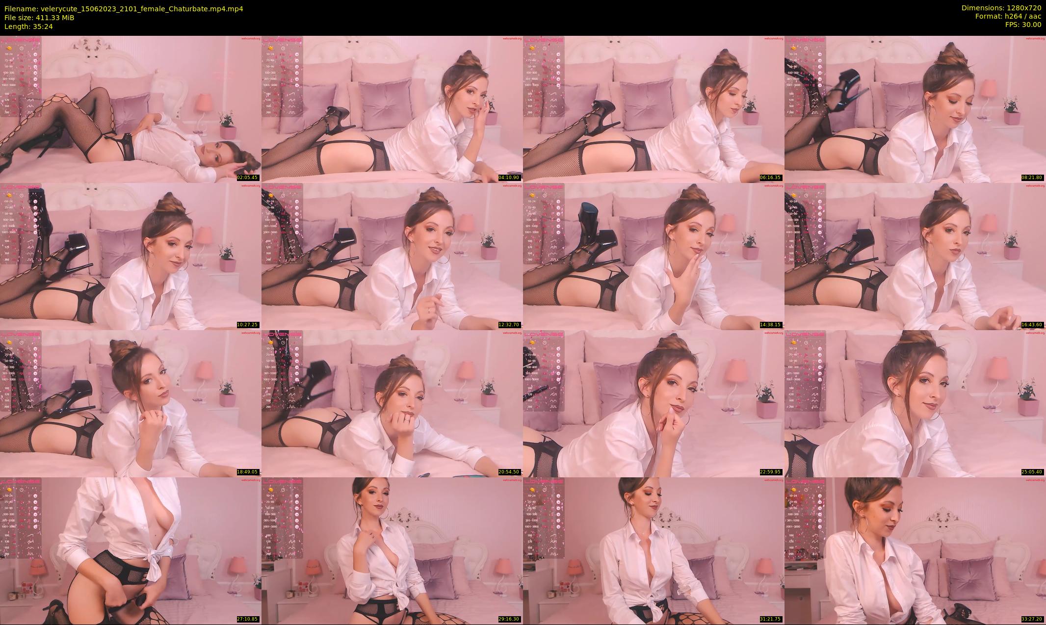 velerycute — 36 minute Chaturbate female cam show recording, 720p, Jun 15, 2023