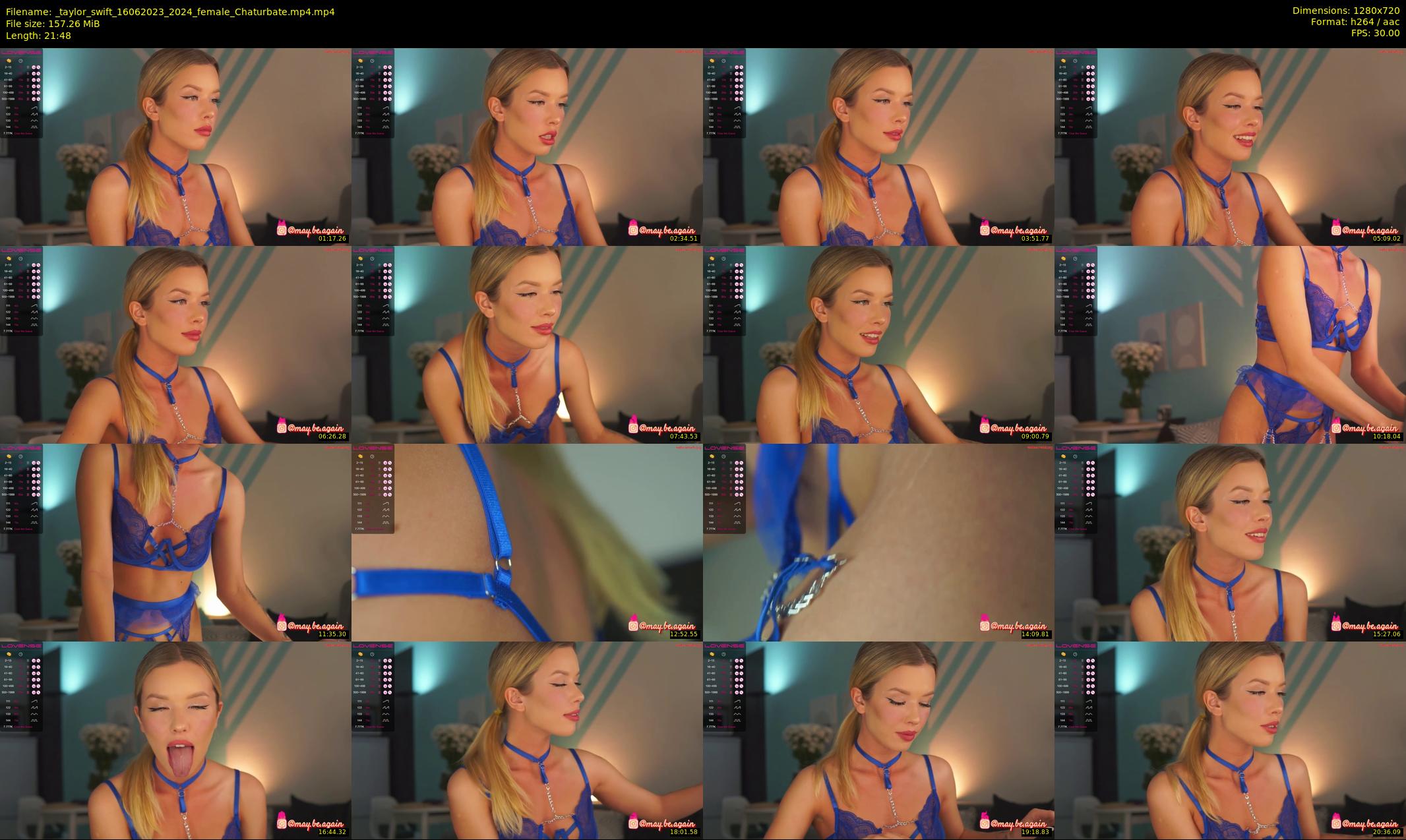 _taylor_swift — 22 minute Chaturbate female cam show recording, 720p, Jun 16, 2023