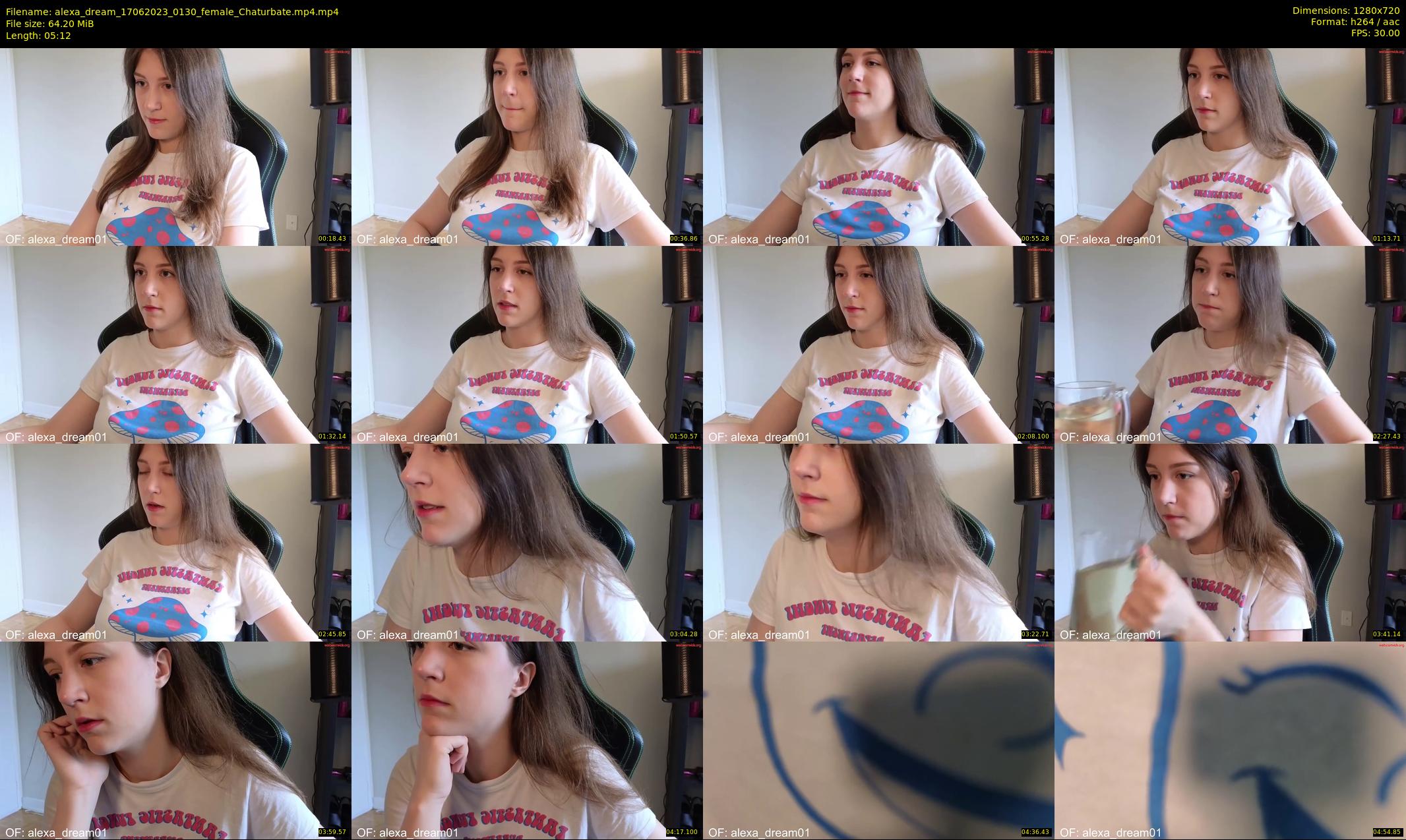 alexa_dream — 6 minute Chaturbate female cam show recording, 720p, Jun 17, 2023