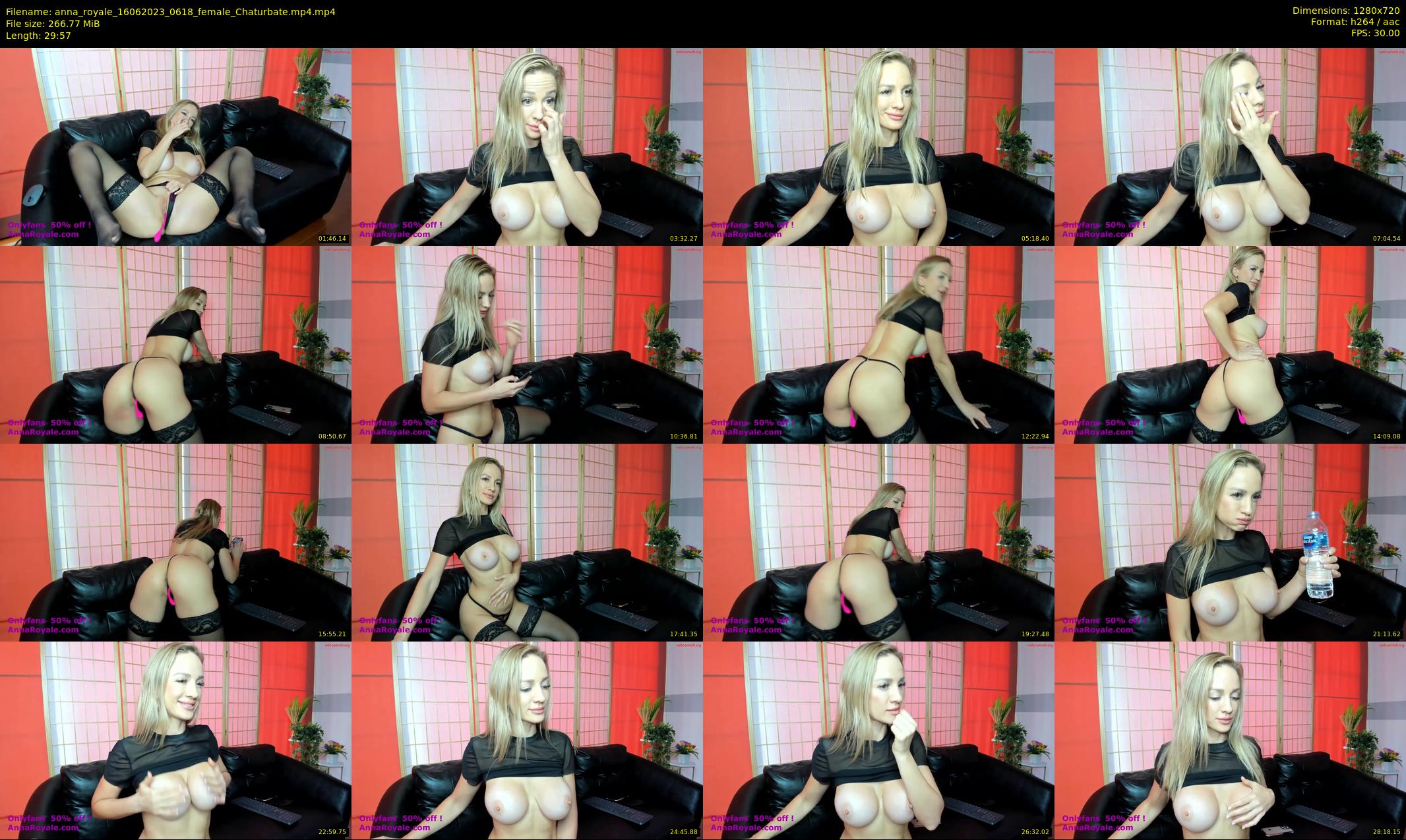 anna_royale — 30 minute Chaturbate female cam show recording, 720p, Jun 16, 2023