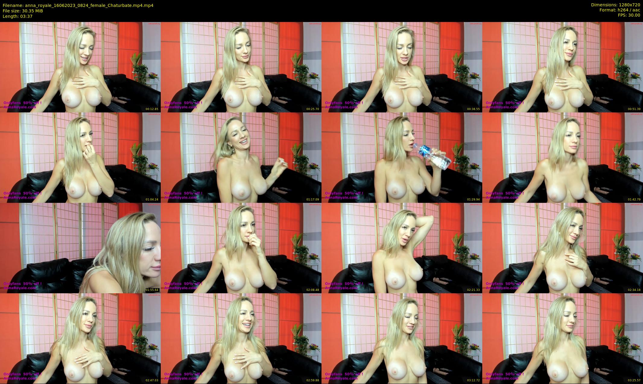 anna_royale — 4 minute Chaturbate female cam show recording, 720p, Jun 16, 2023