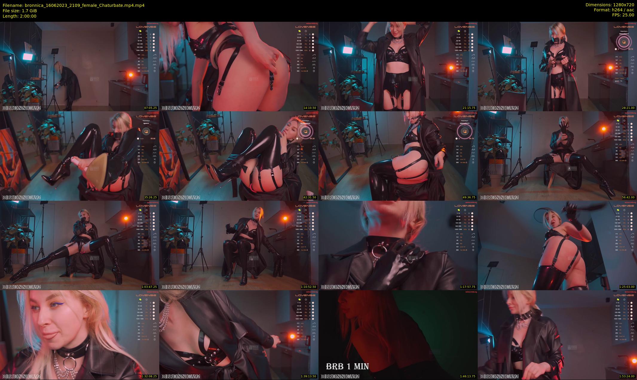 bronnica — 120 minute Chaturbate female cam show recording, 720p, Jun 16, 2023
