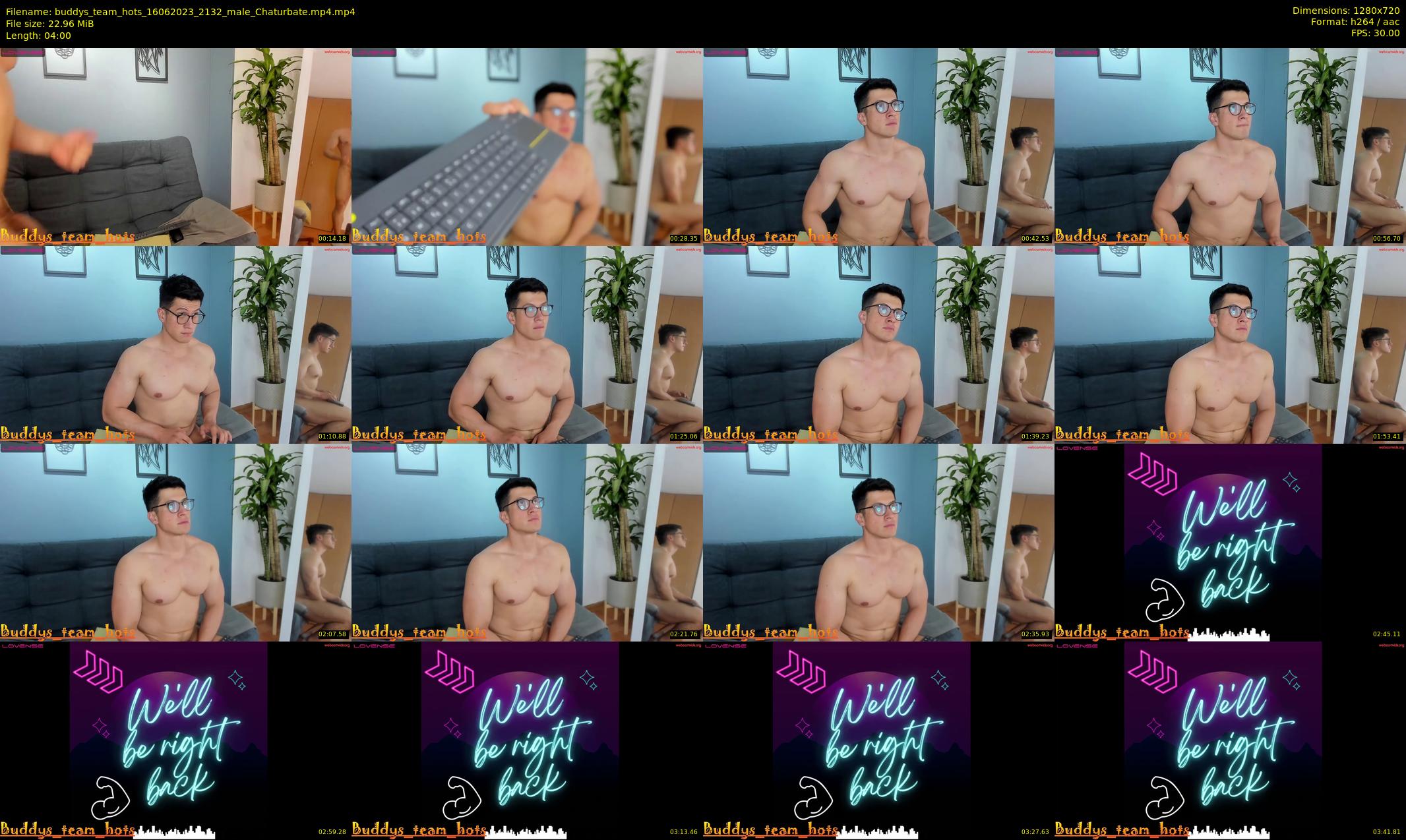 buddys_team_hots — 4 minute Chaturbate couple cam show recording, 720p, Jun 16, 2023