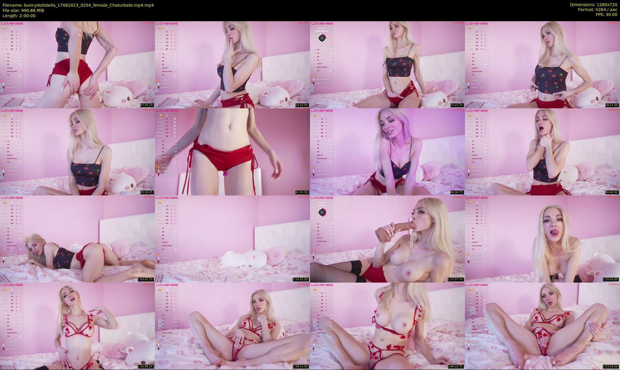 bunnydollstella — 120 minute Chaturbate female cam show recording, 720p, Jun 17, 2023