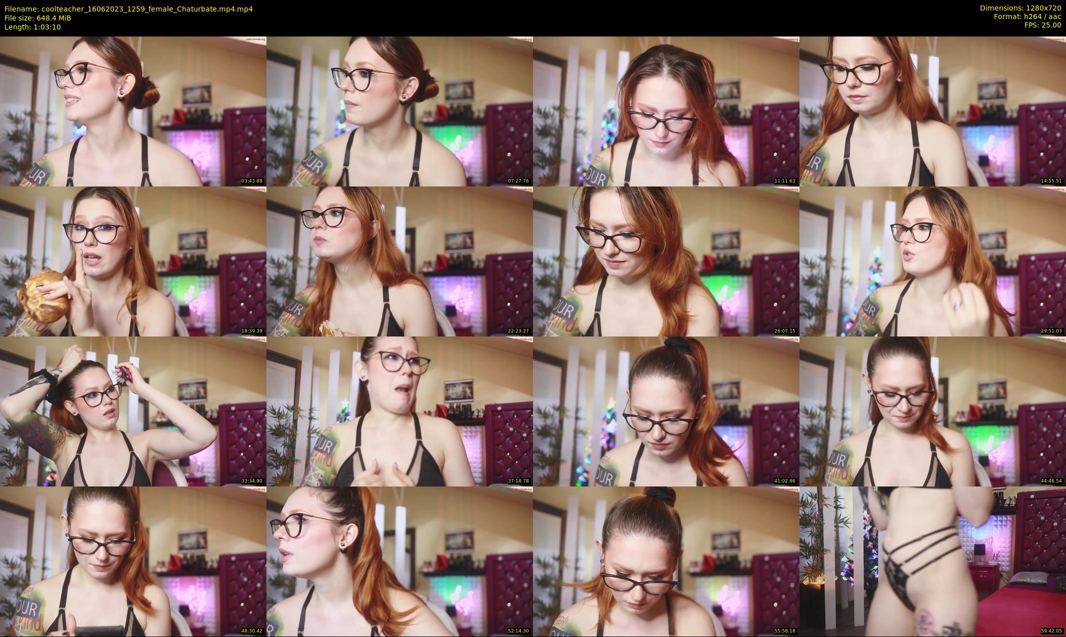 coolteacher — 64 minute Chaturbate female cam show recording, 720p, Jun 16, 2023