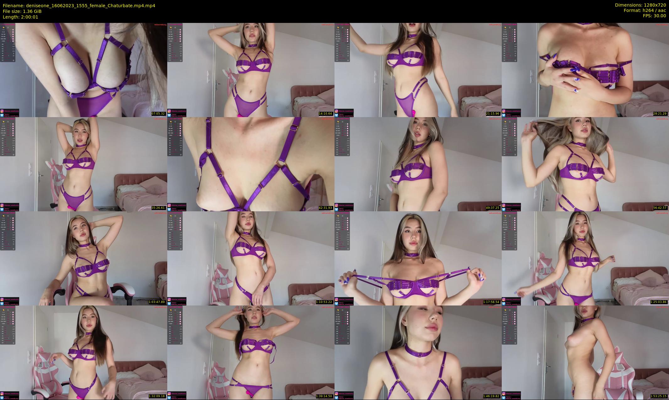 deniseone — 121 minute Chaturbate female cam show recording, 720p, Jun 16, 2023