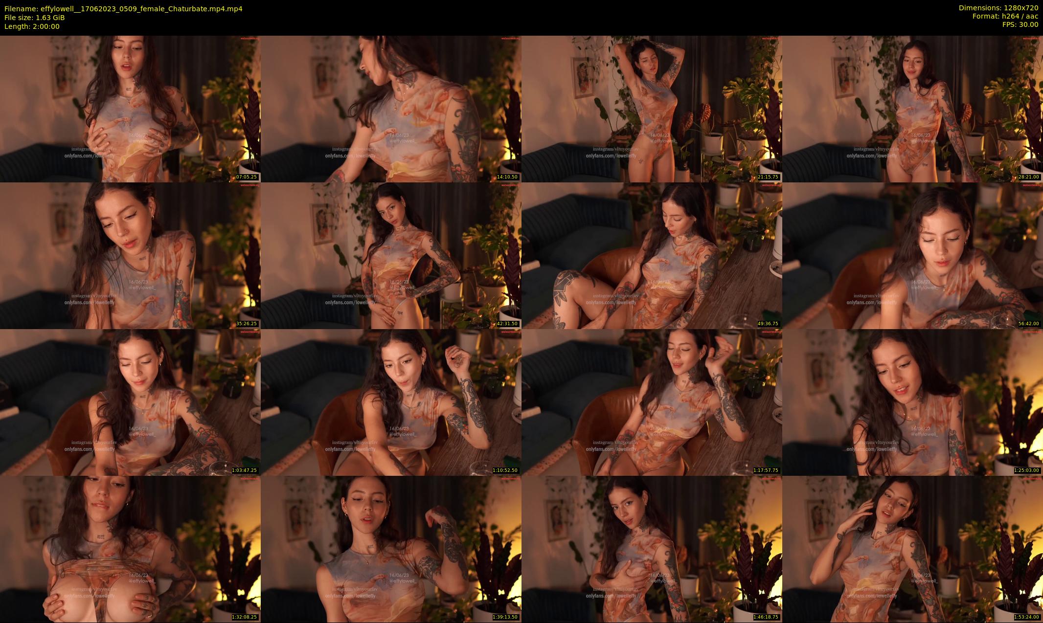 effylowell_ — 120 minute Chaturbate female cam show recording, 720p, Jun 17, 2023