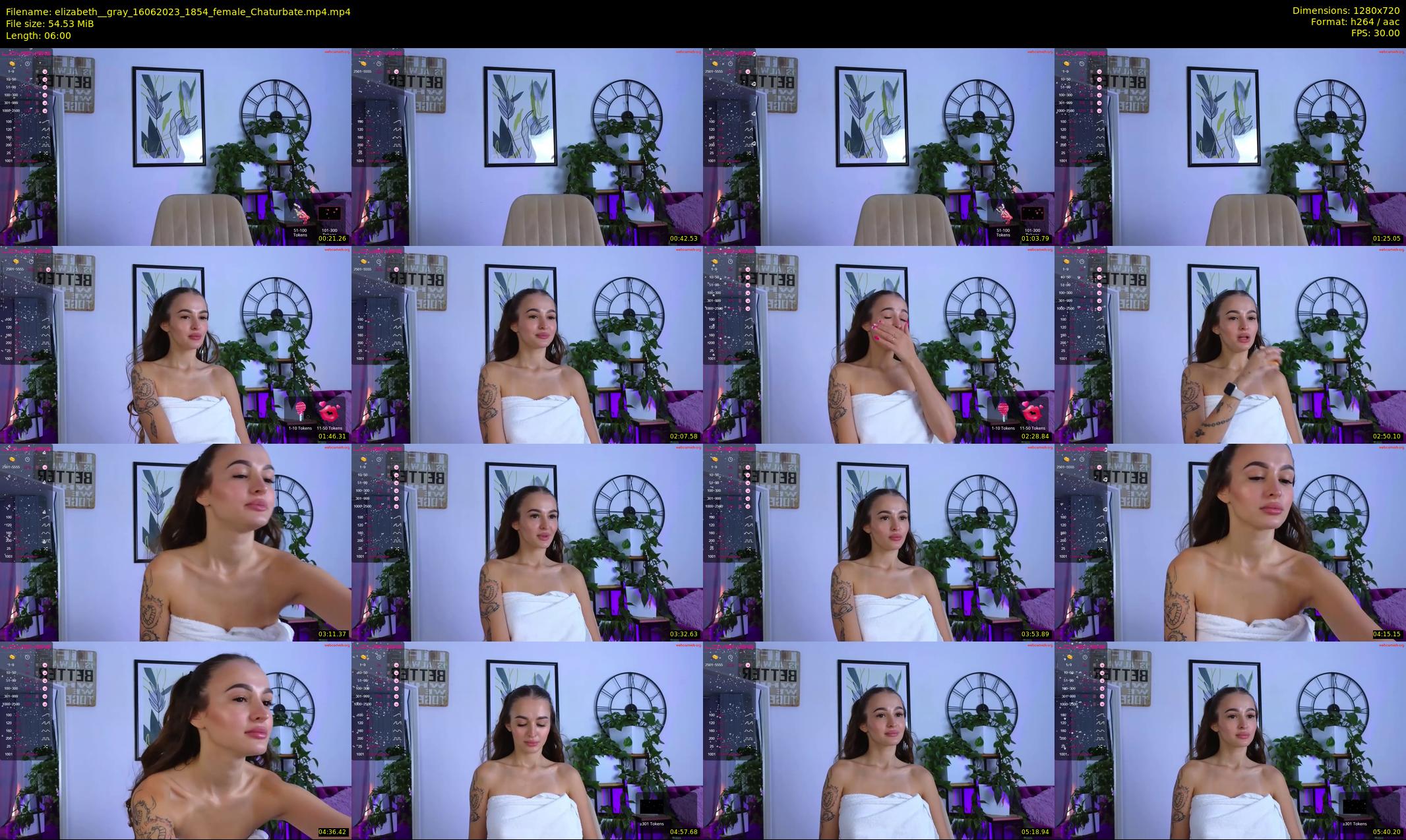 elizabeth__gray — 6 minute Chaturbate female cam show recording, 720p, Jun 16, 2023