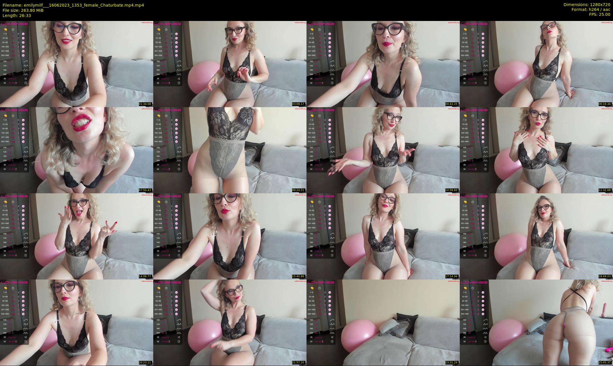 emilymilf__ — 27 minute Chaturbate female cam show recording, 720p, Jun 16, 2023