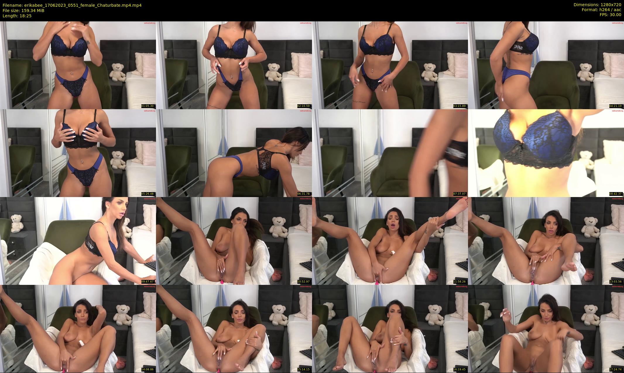 erikabee — 19 minute Chaturbate female cam show recording, 720p, Jun 17, 2023