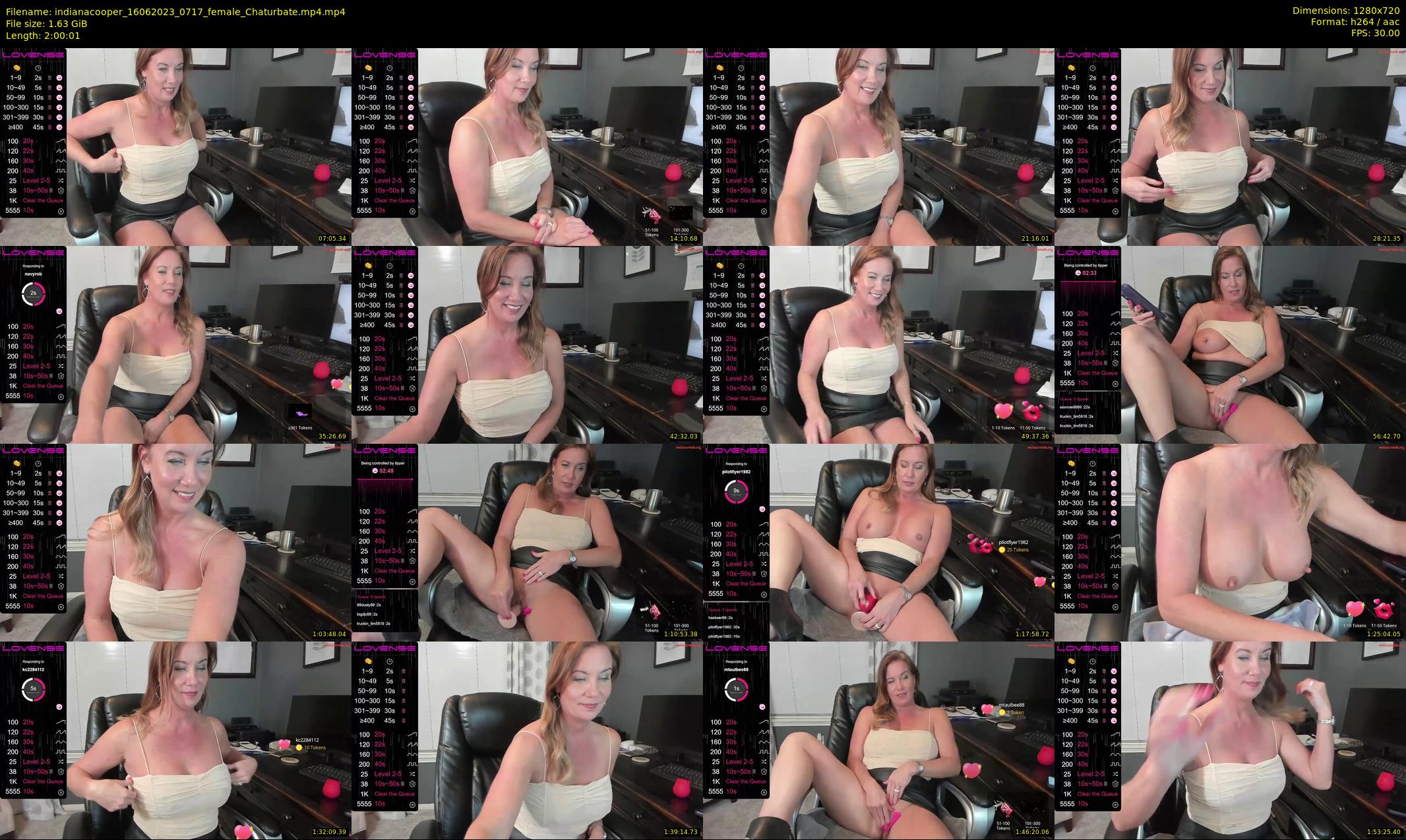 indianacooper — 121 minute Chaturbate female cam show recording, 720p, Jun 16, 2023