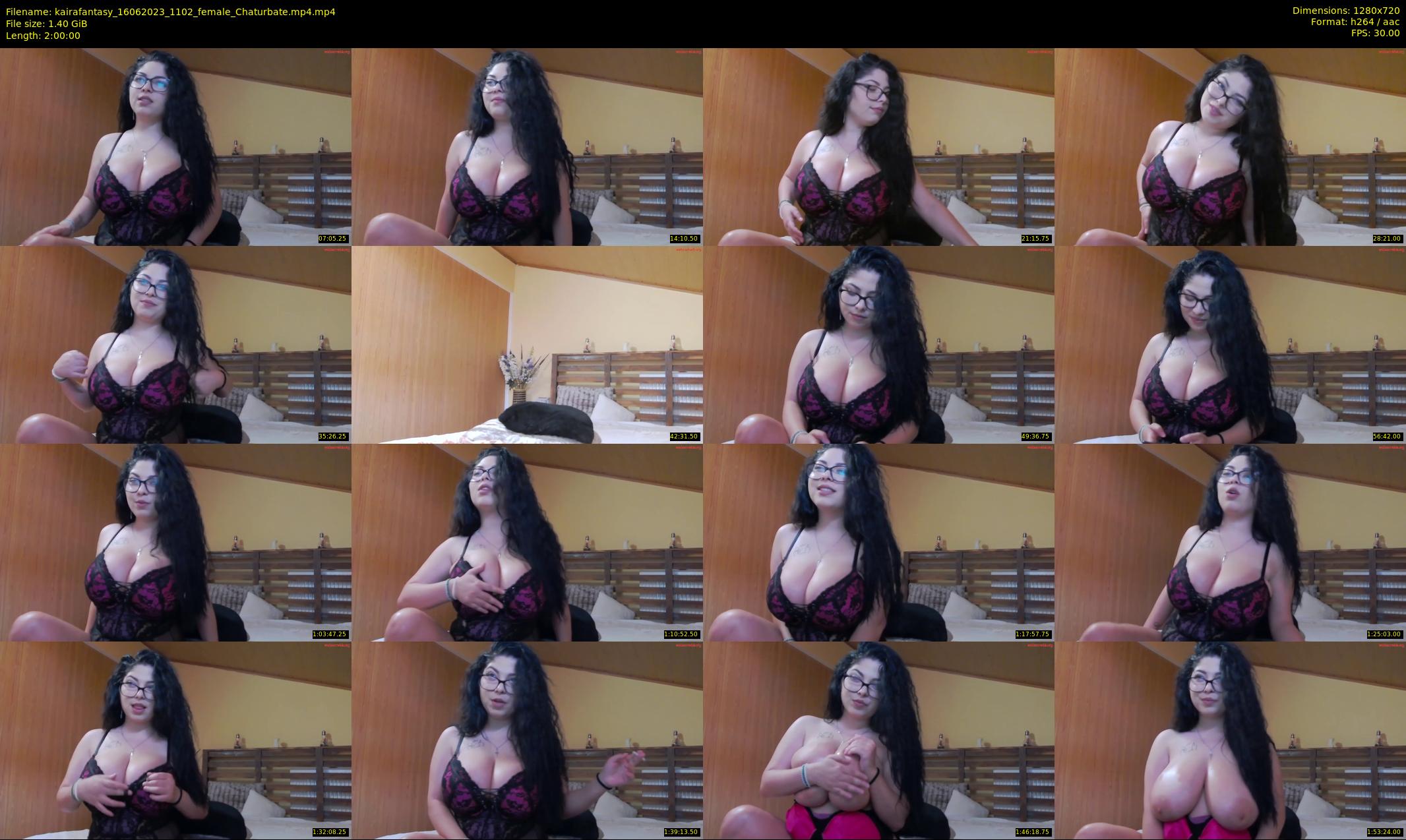 kairafantasy — 120 minute Chaturbate female cam show recording, 720p, Jun 16, 2023