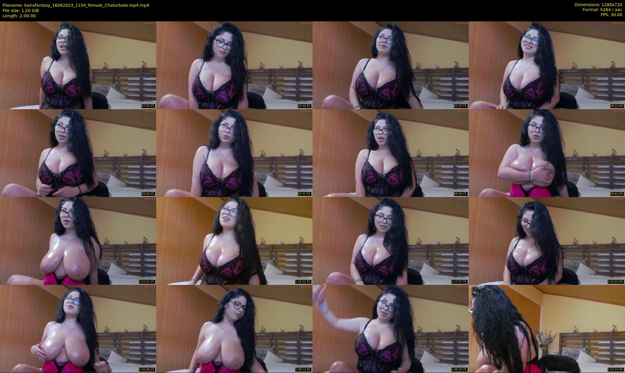 kairafantasy — 120 minute Chaturbate female cam show recording, 720p, Jun 16, 2023