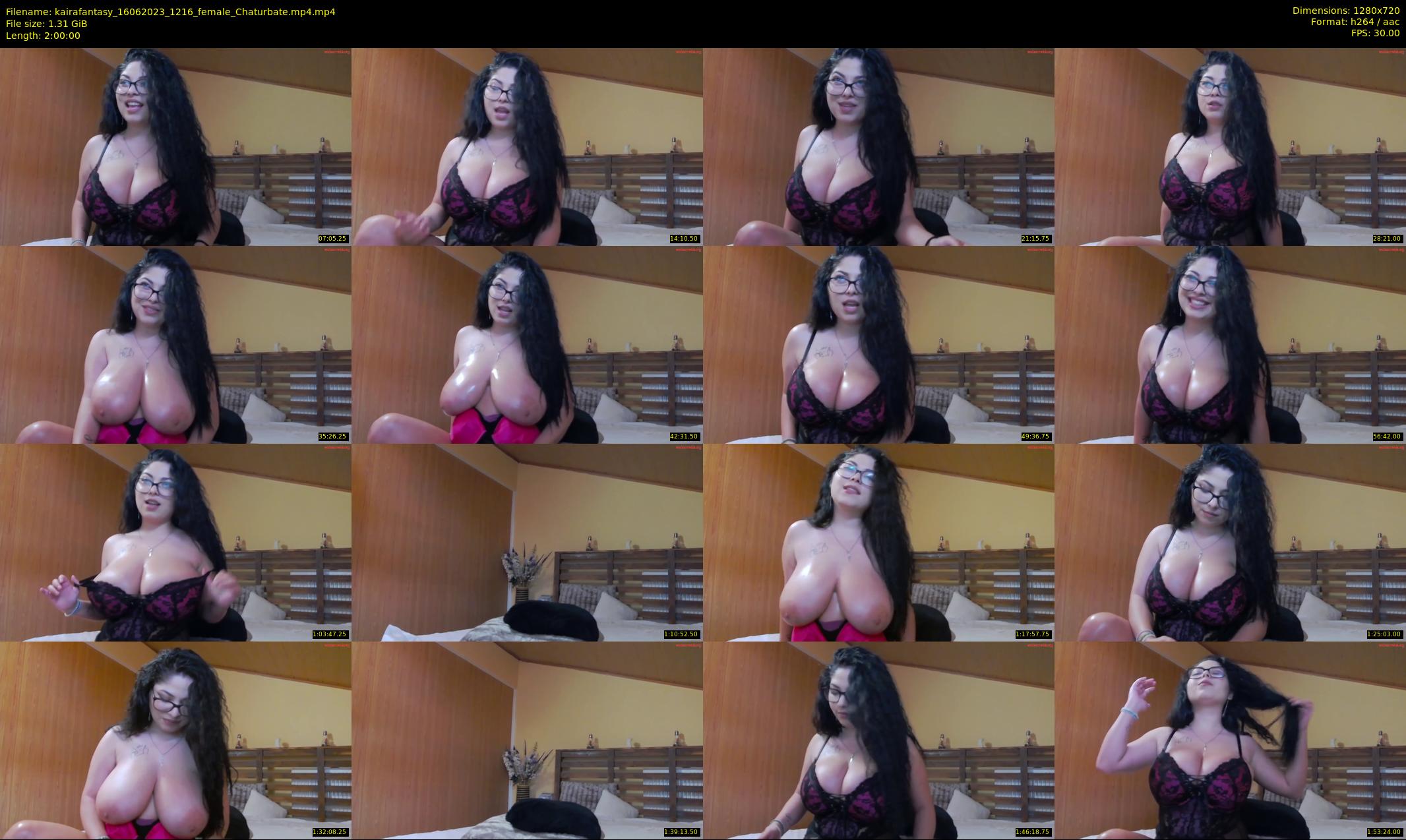 kairafantasy — 120 minute Chaturbate female cam show recording, 720p, Jun 16, 2023