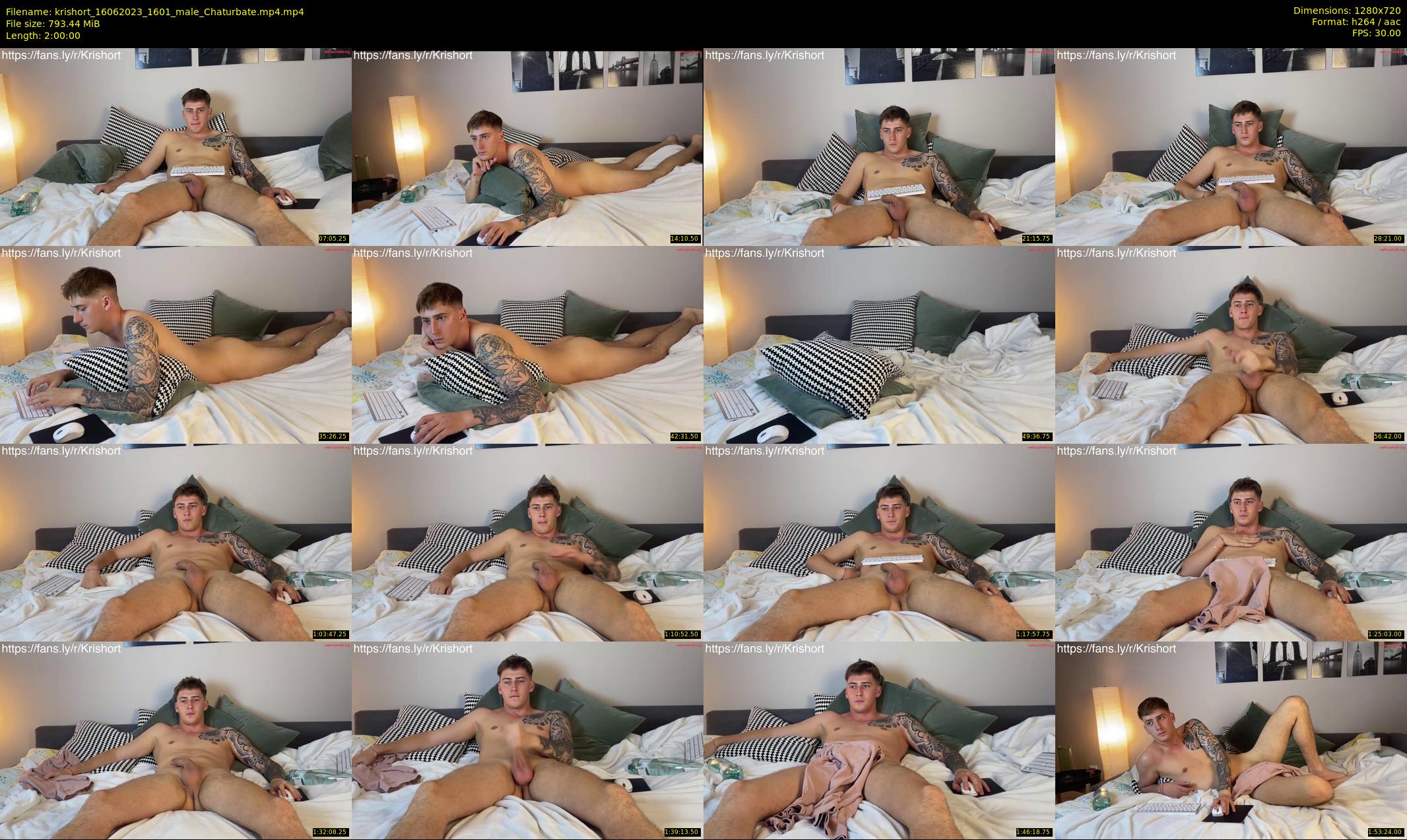 krishort — 120 minute Chaturbate male cam show recording, 720p, Jun 16, 2023