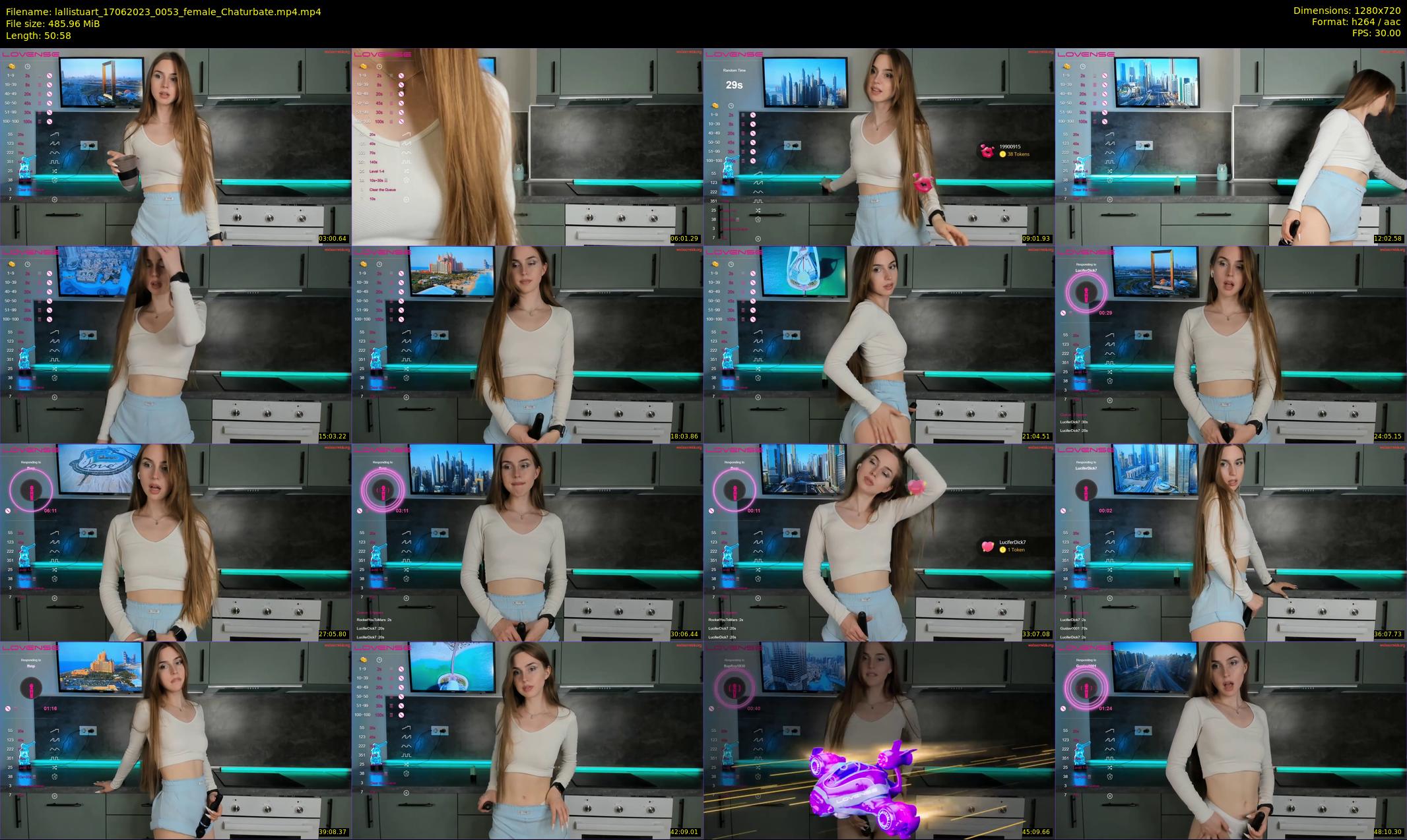 lallistuart — 51 minute Chaturbate female cam show recording, 720p, Jun 17, 2023