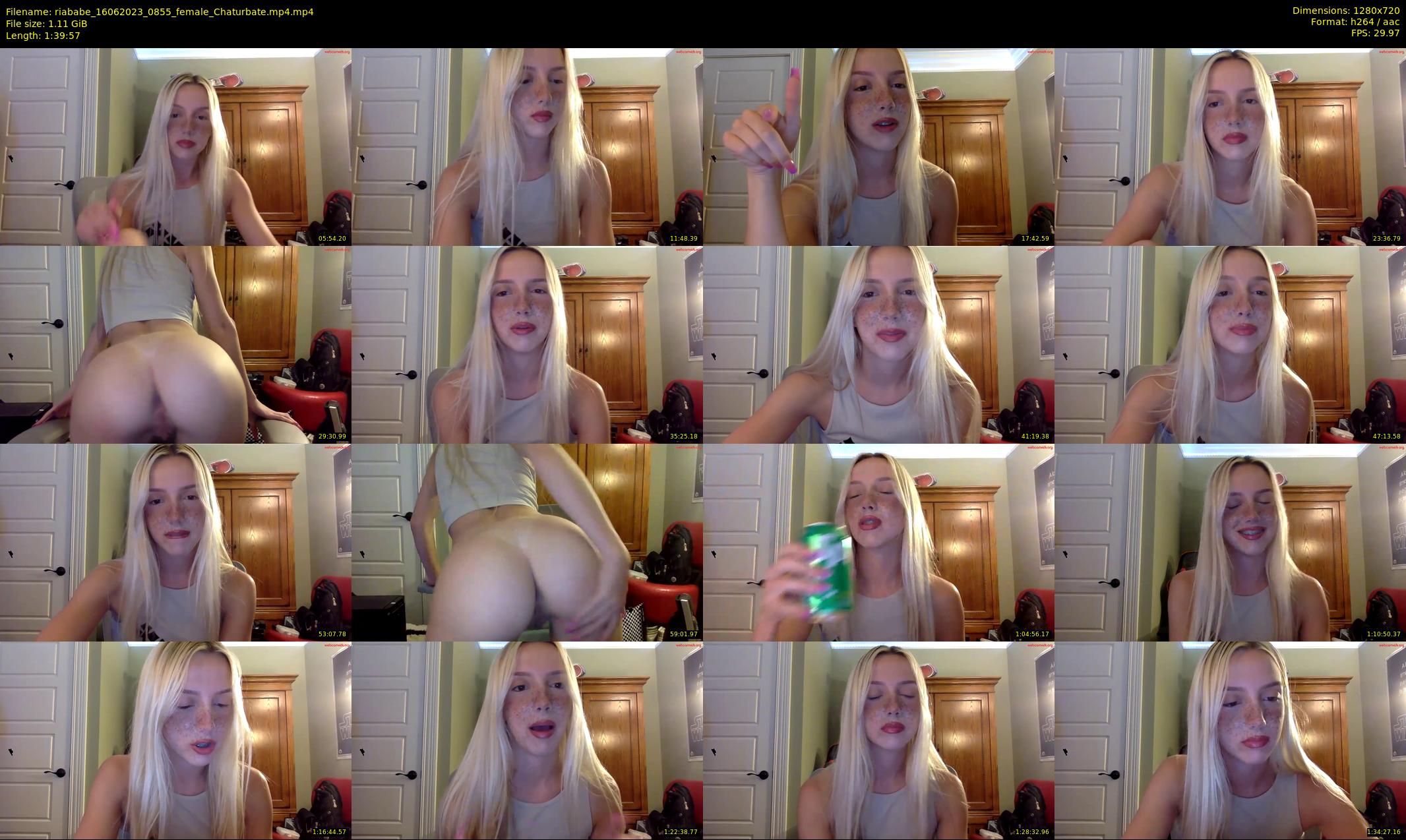 riababe — 100 minute Chaturbate female cam show recording, 720p, Jun 16, 2023