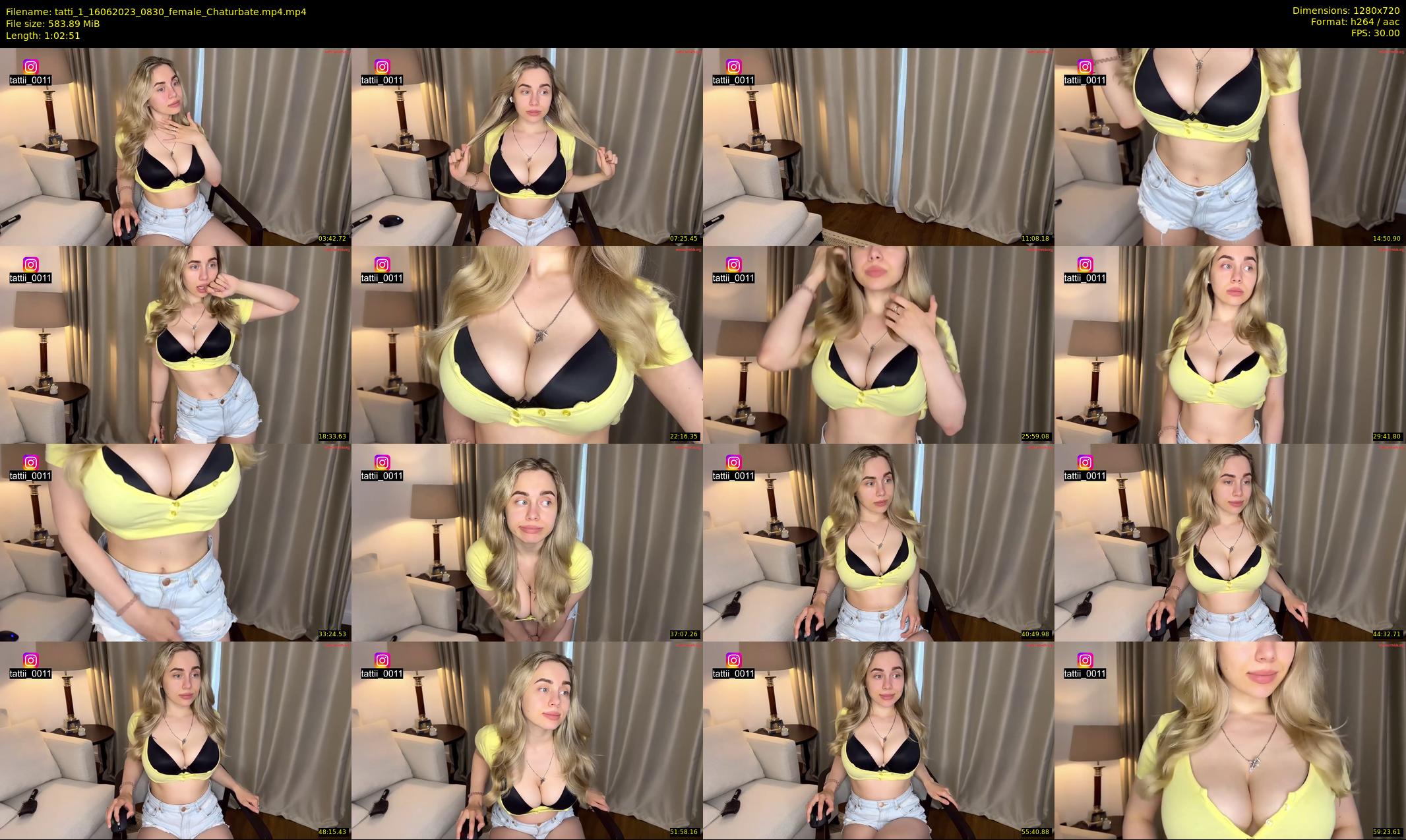 tatti_1 — 63 minute Chaturbate female cam show recording, 720p, Jun 16, 2023