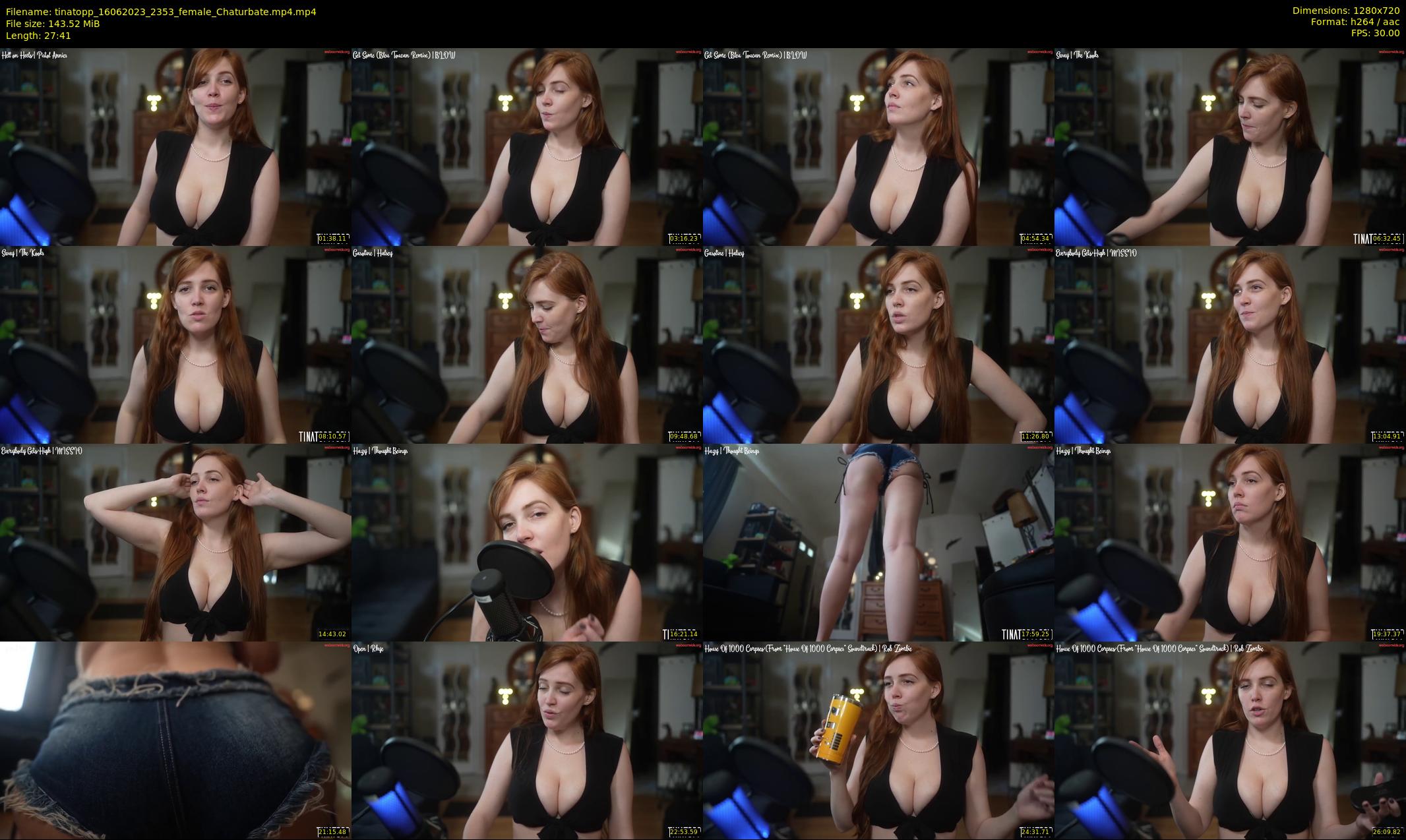 tinatopp — 28 minute Chaturbate female cam show recording, 720p, Jun 16, 2023