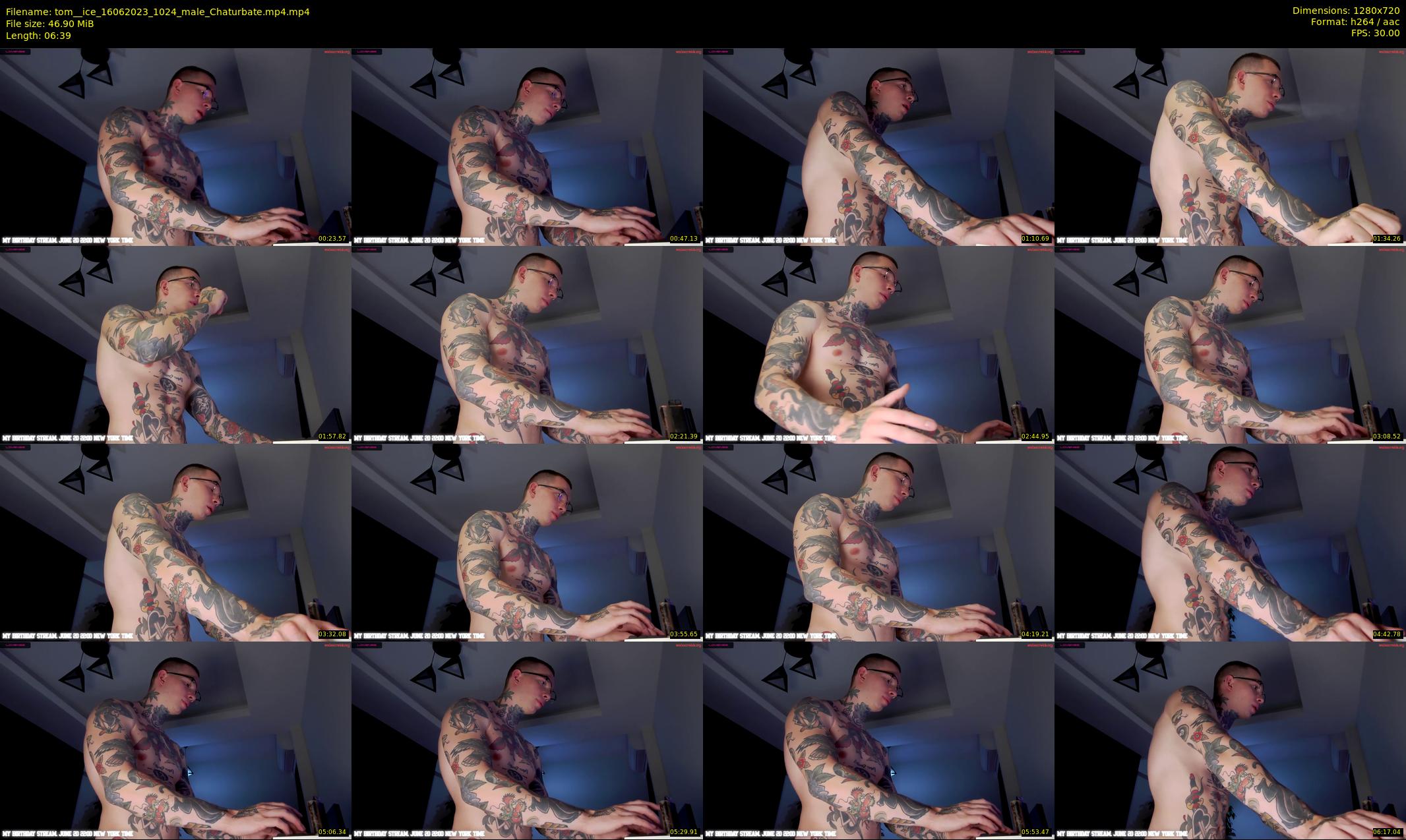 tom__ice — 7 minute Chaturbate male cam show recording, 720p, Jun 16, 2023