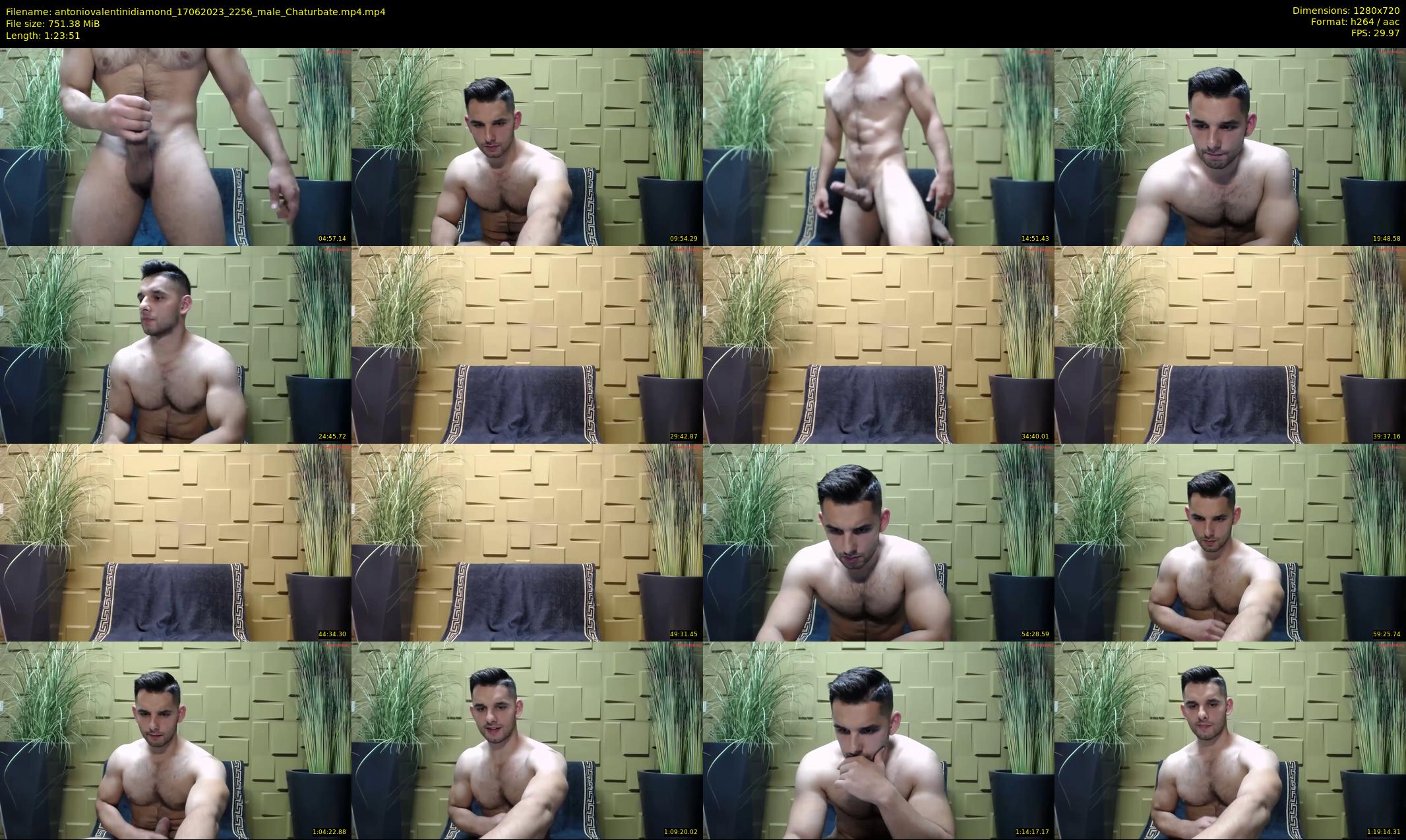 antoniovalentinidiamond — 84 minute Chaturbate male cam show recording, 720p, Jun 17, 2023