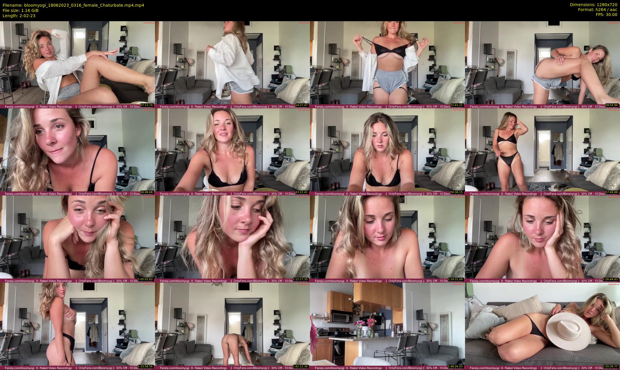 bloomyogi — 123 minute Chaturbate female cam show recording, 720p, Jun 18, 2023