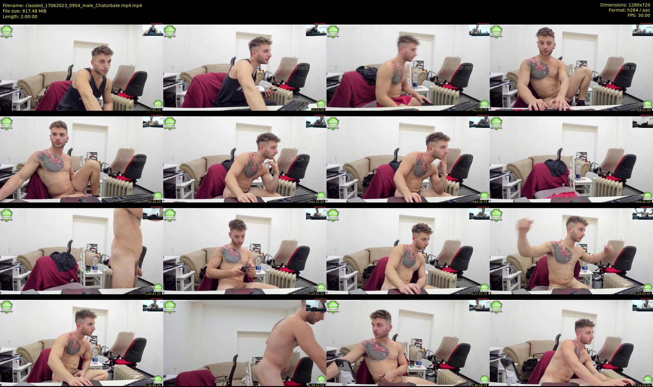 classied — 120 minute Chaturbate male cam show recording, 720p, Jun 17, 2023
