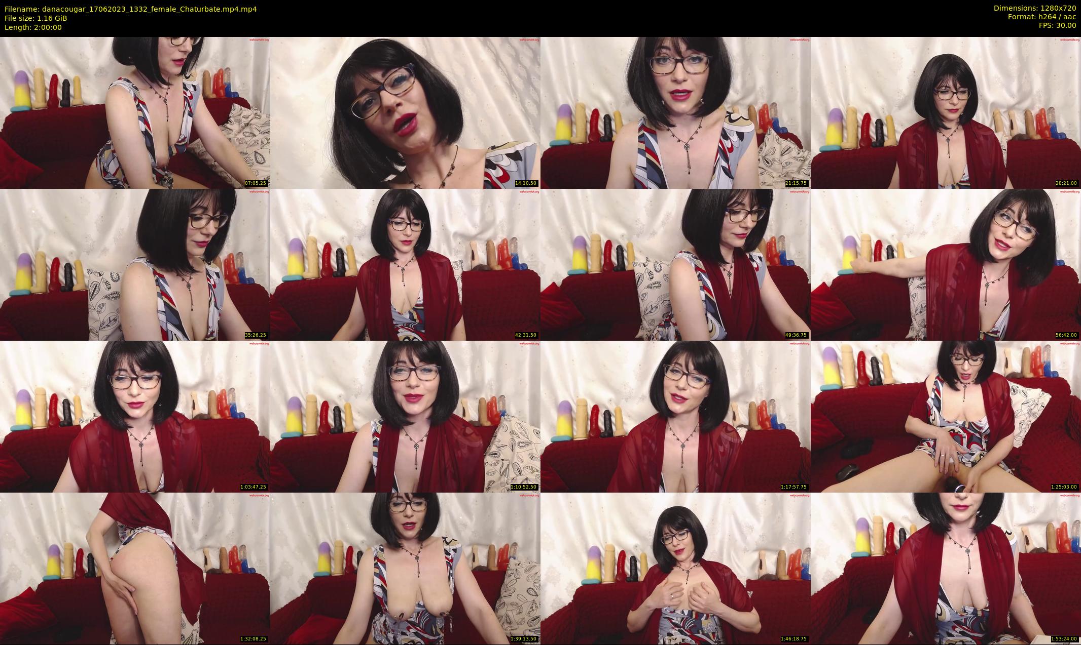 danacougar — 120 minute Chaturbate female cam show recording, 720p, Jun 17, 2023