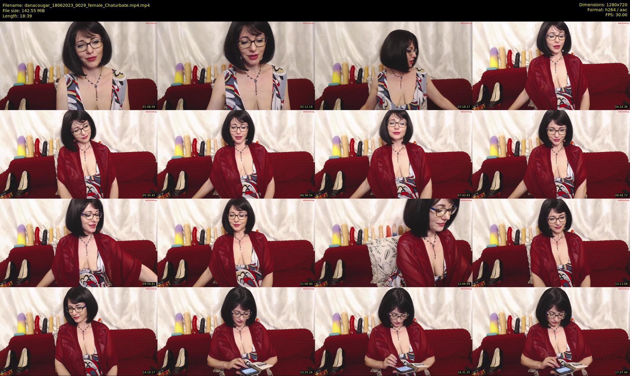 danacougar — 19 minute Chaturbate female cam show recording, 720p, Jun 18, 2023