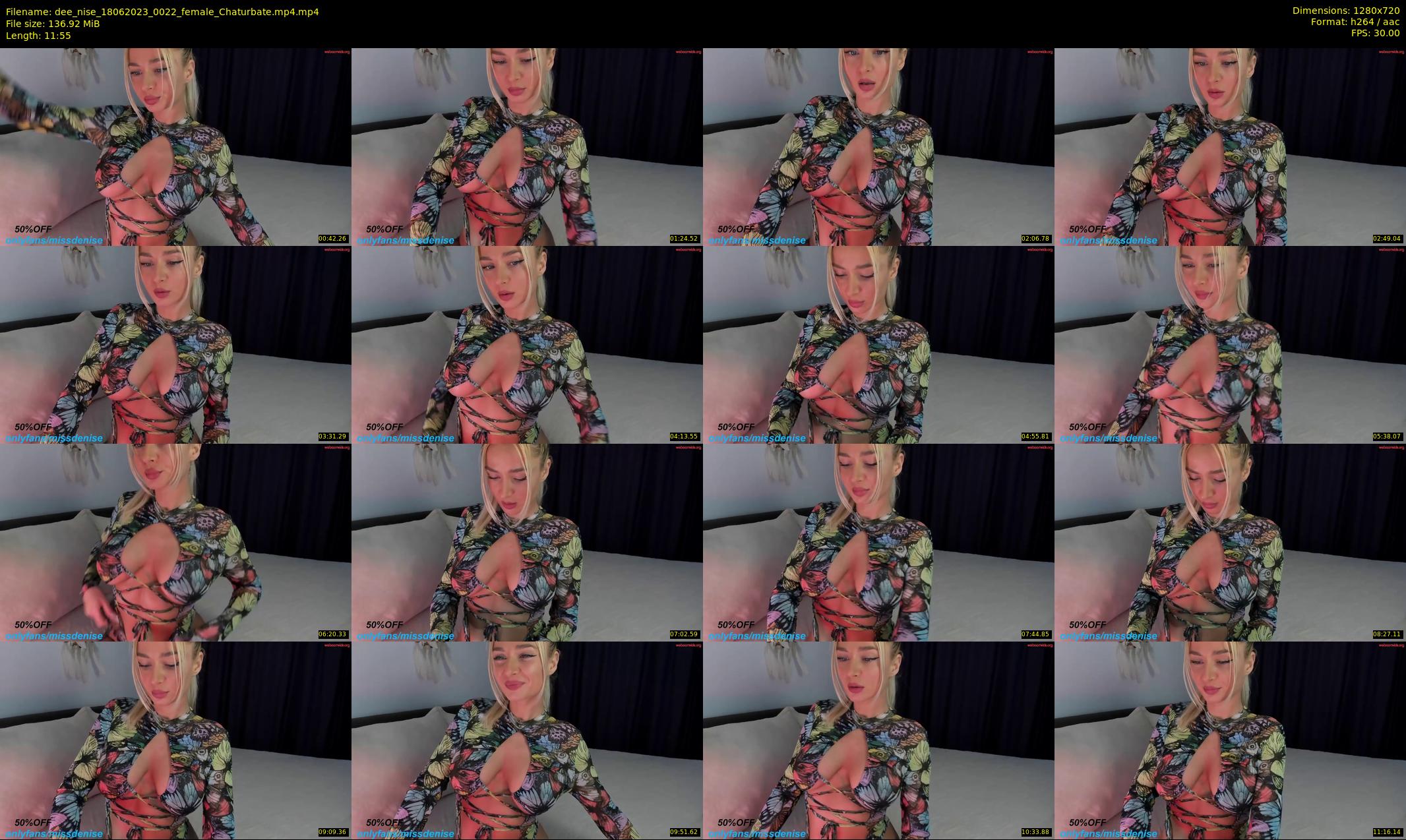 dee_nise — 12 minute Chaturbate female cam show recording, 720p, Jun 18, 2023