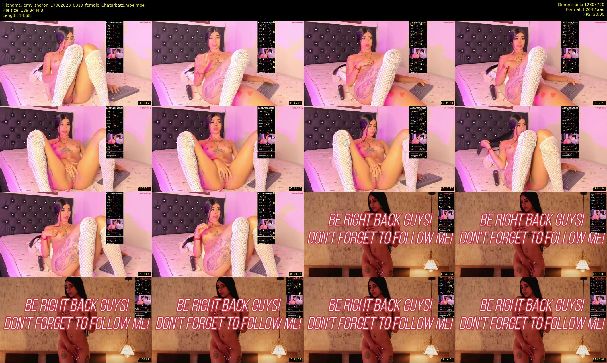 emy_sheron — 15 minute Chaturbate female cam show recording, 720p, Jun 17, 2023